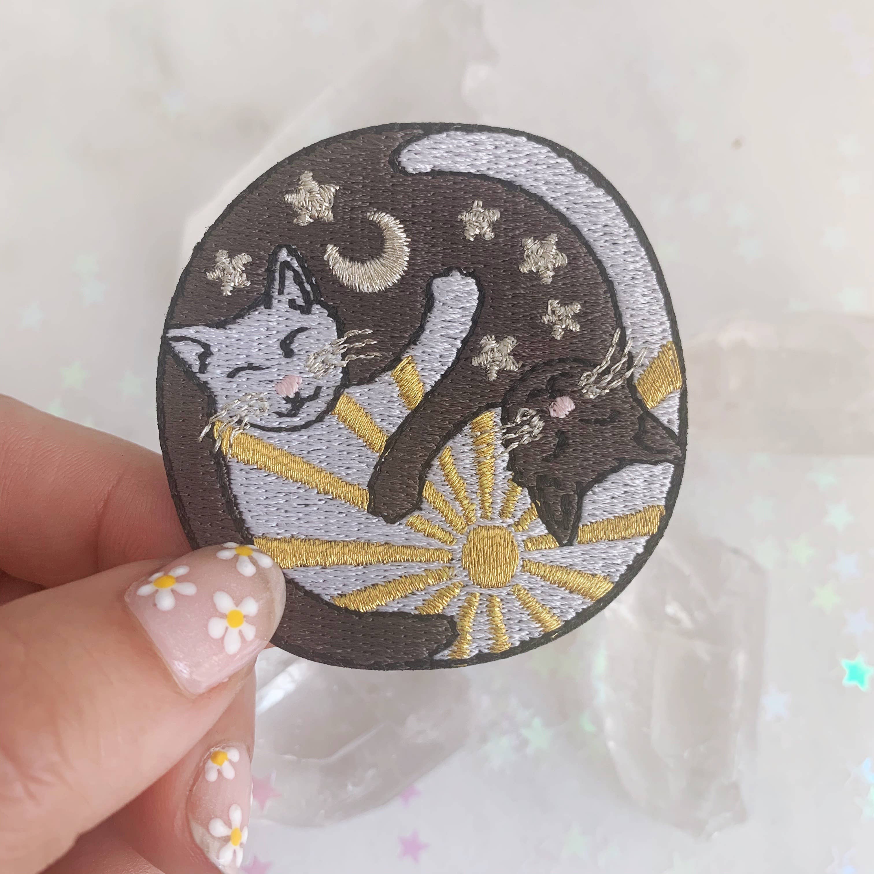 Wildflower + Co. Patch - Yin Yang - Sun & Moon Cuddly Cats