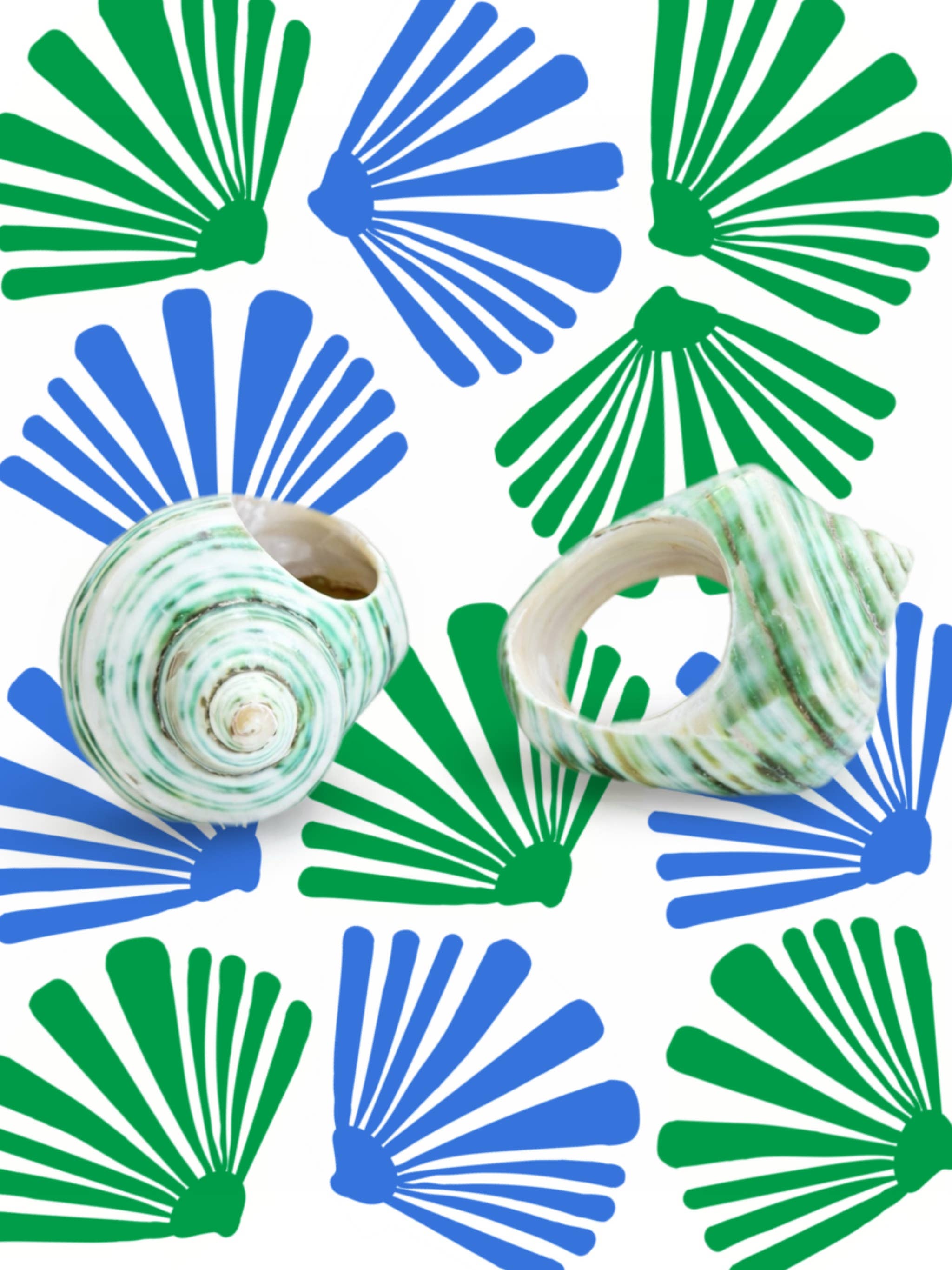 Cabana Club California - Shell Yeah Real Seashell Rings