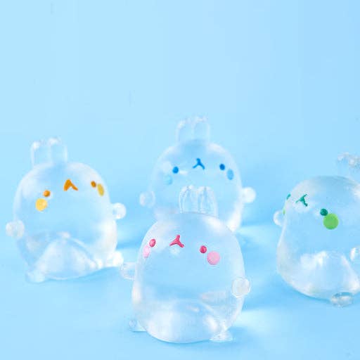 K-Wonderland - Molang Clear Mochi Squishy Figure Fidget Toy