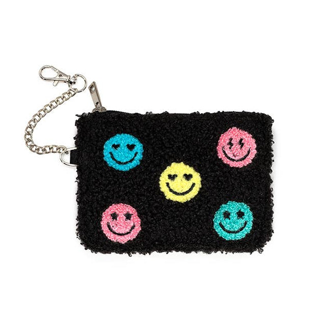 Living Royal Keychain Pouch - Multi-Colored Happy Faces