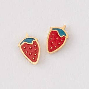 Pip Pop Post - Strawberry Stud Earrings