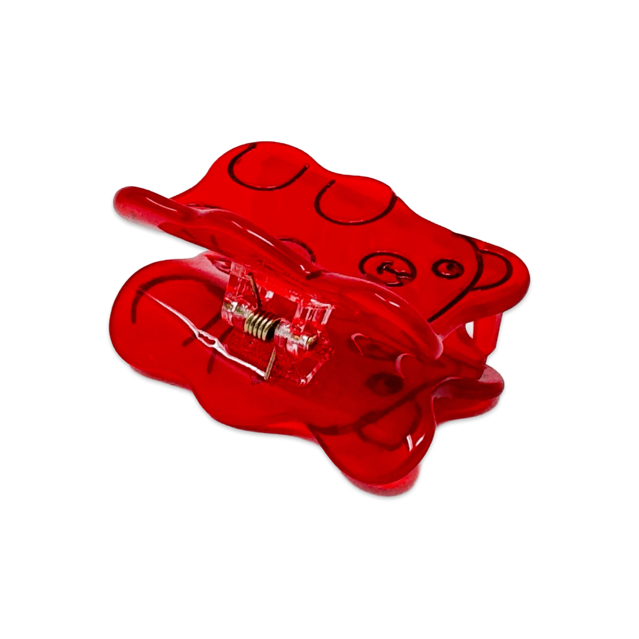 Jenny Lemons Hair Claw Clip - Mini Red Gummy Bear