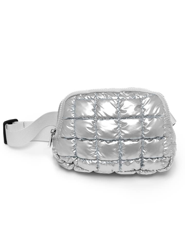 Living Royal Adjustable Belt Bag - Metallic Silver
