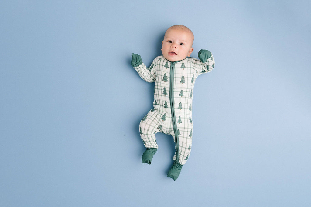 Little One Shop Bamboo Convertible Romper - Tree Farm (Final Sale)