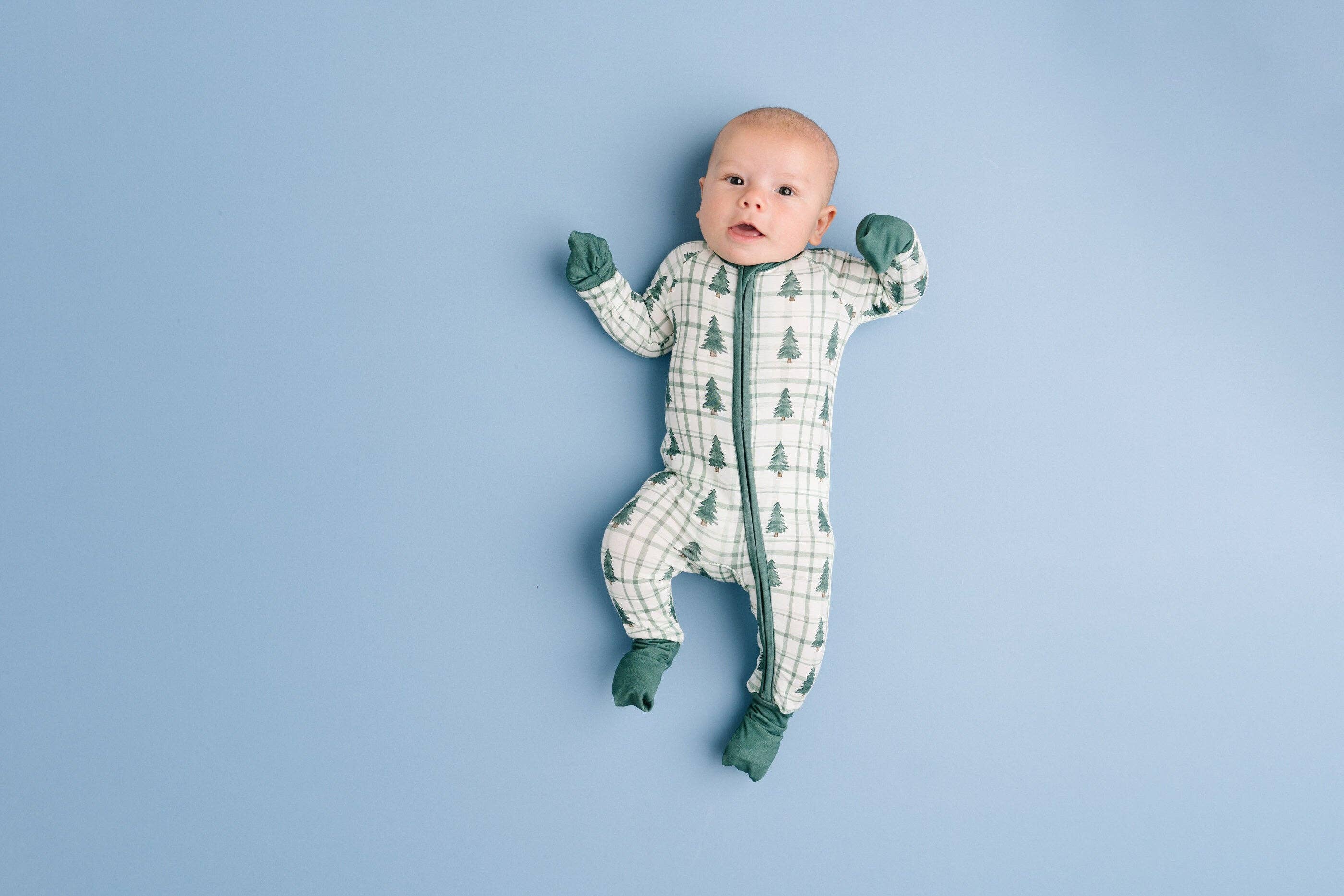 Little One Shop Bamboo Convertible Romper - Tree Farm (Final Sale)