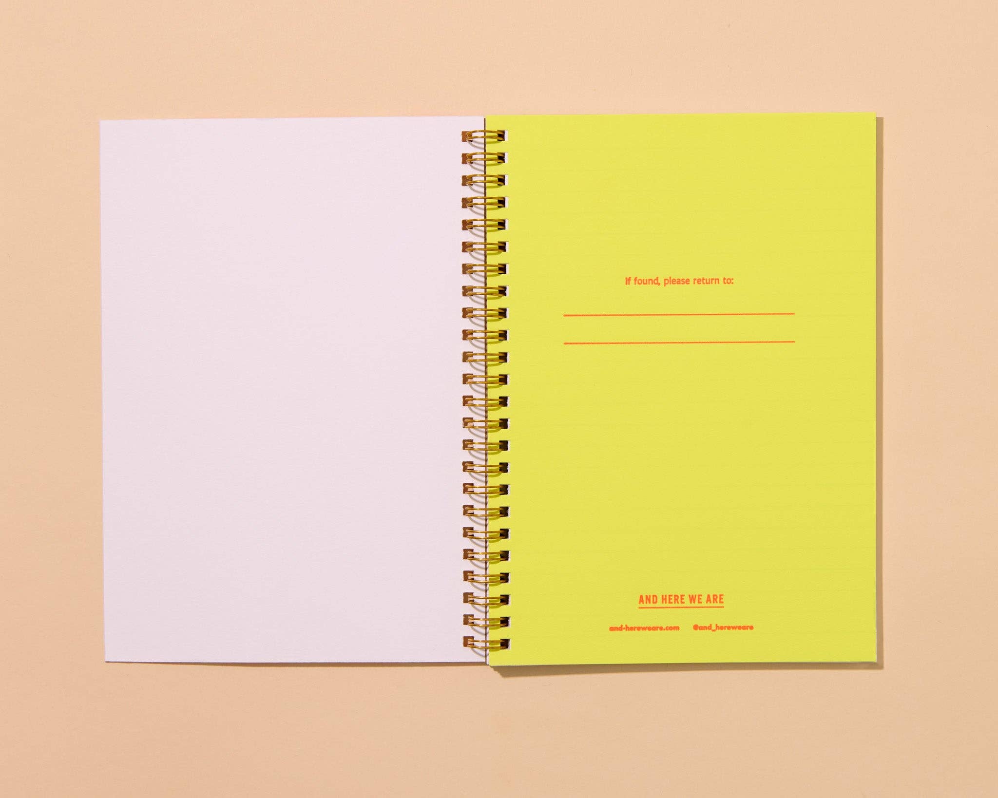 And Here We Are Spiral Notebook - Pickle