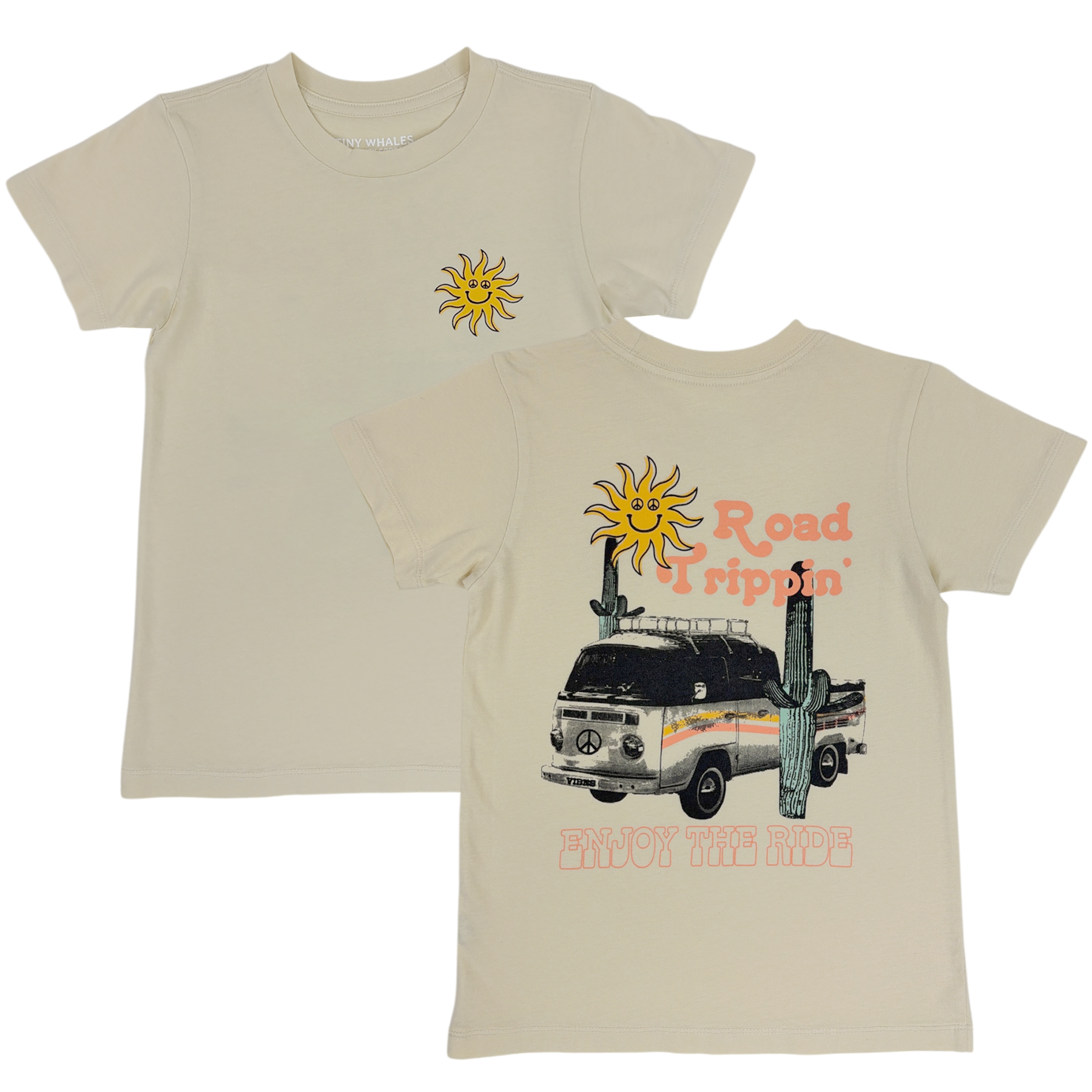 Tiny Whales T-Shirt - Road Trippin Enjoy The Ride