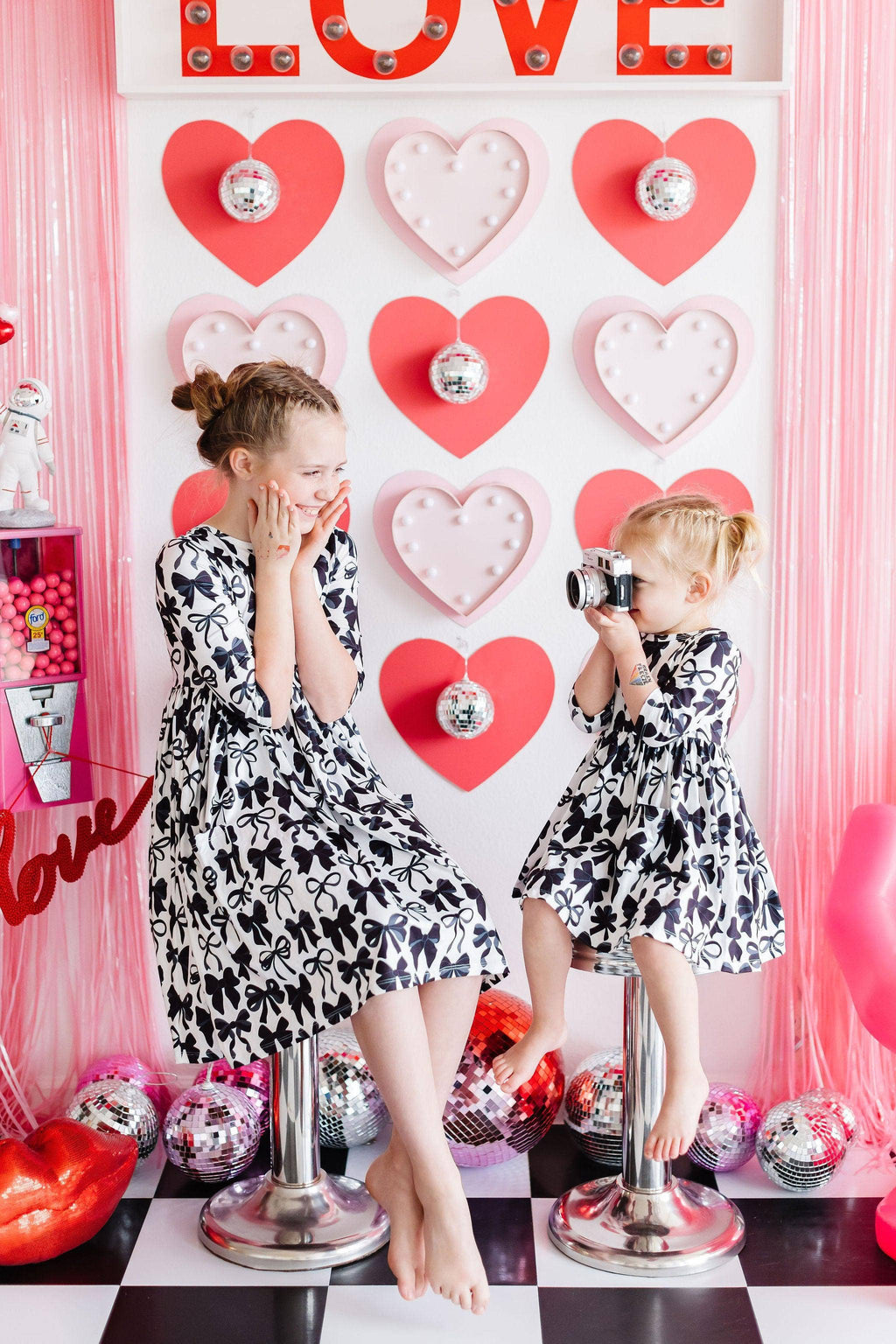 Mila & Rose 3/4 Sleeve Pocket Twirl Dress - Perfectly Tied