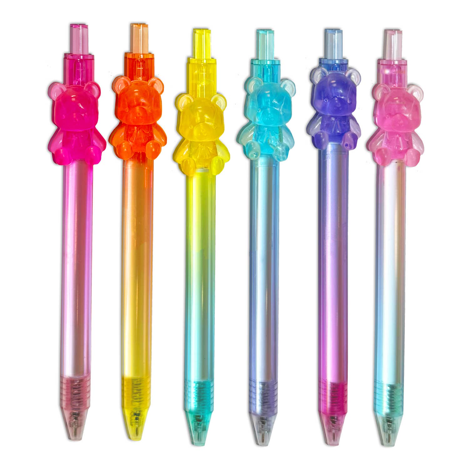 Streamline - Gummy Bear Color Gel Pen - 6 pc Set