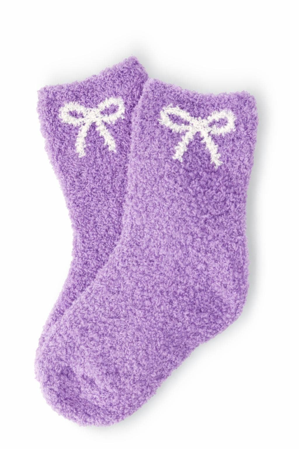 Mila & Rose - Lilac/Coconut Bow Cozy Socks