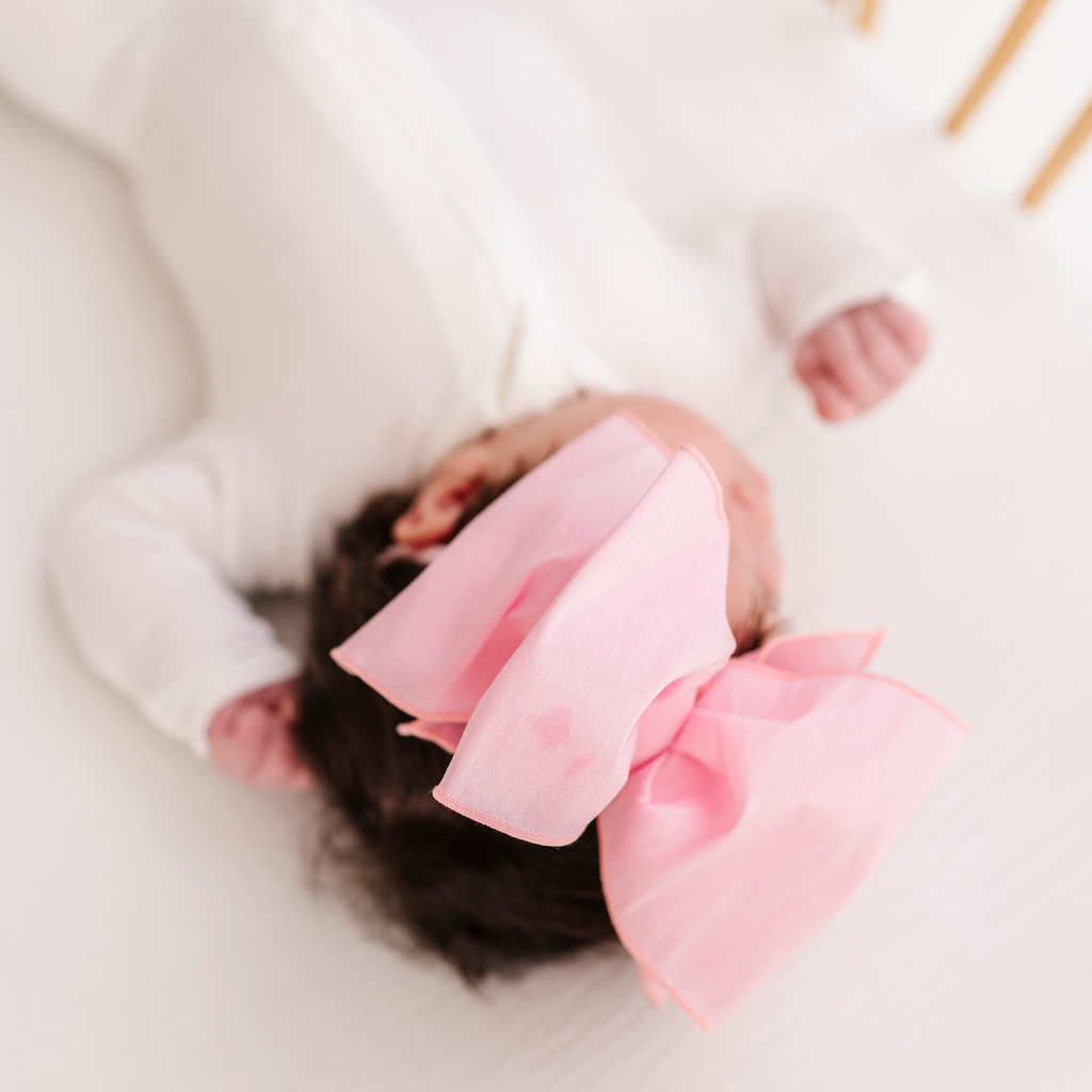 Baby Bling Bows - Faux Silk Big Classic Bow