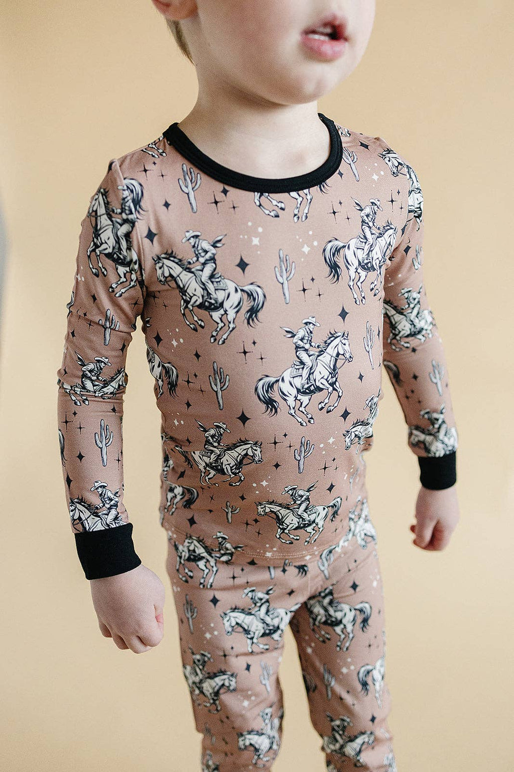 Lucky Panda Kids  Bamboo PJs - Desert Cowboy