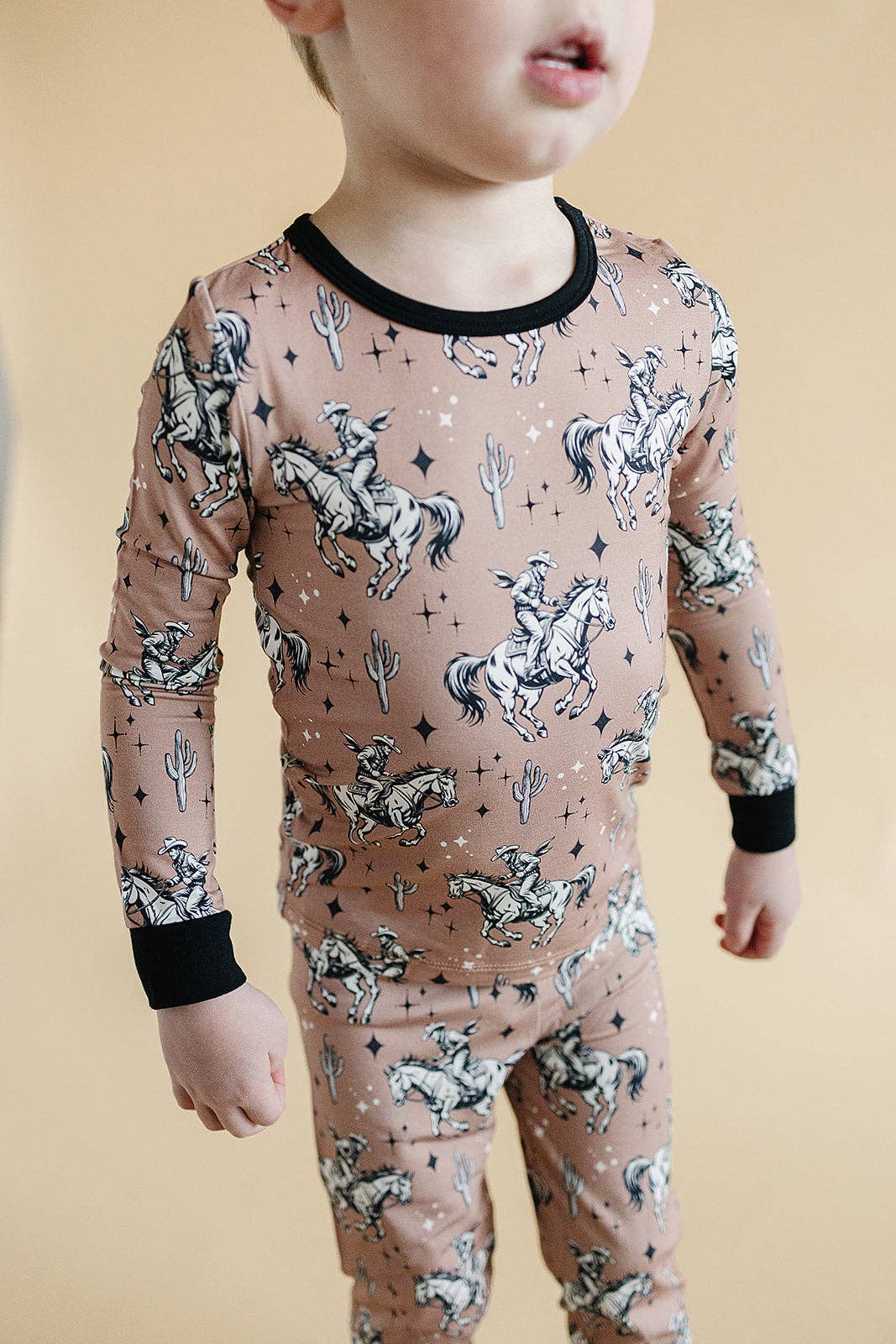 Lucky Panda Kids  Bamboo PJs - Desert Cowboy