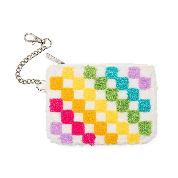 Living Royal Keychain Pouch - Rainbow Checkered