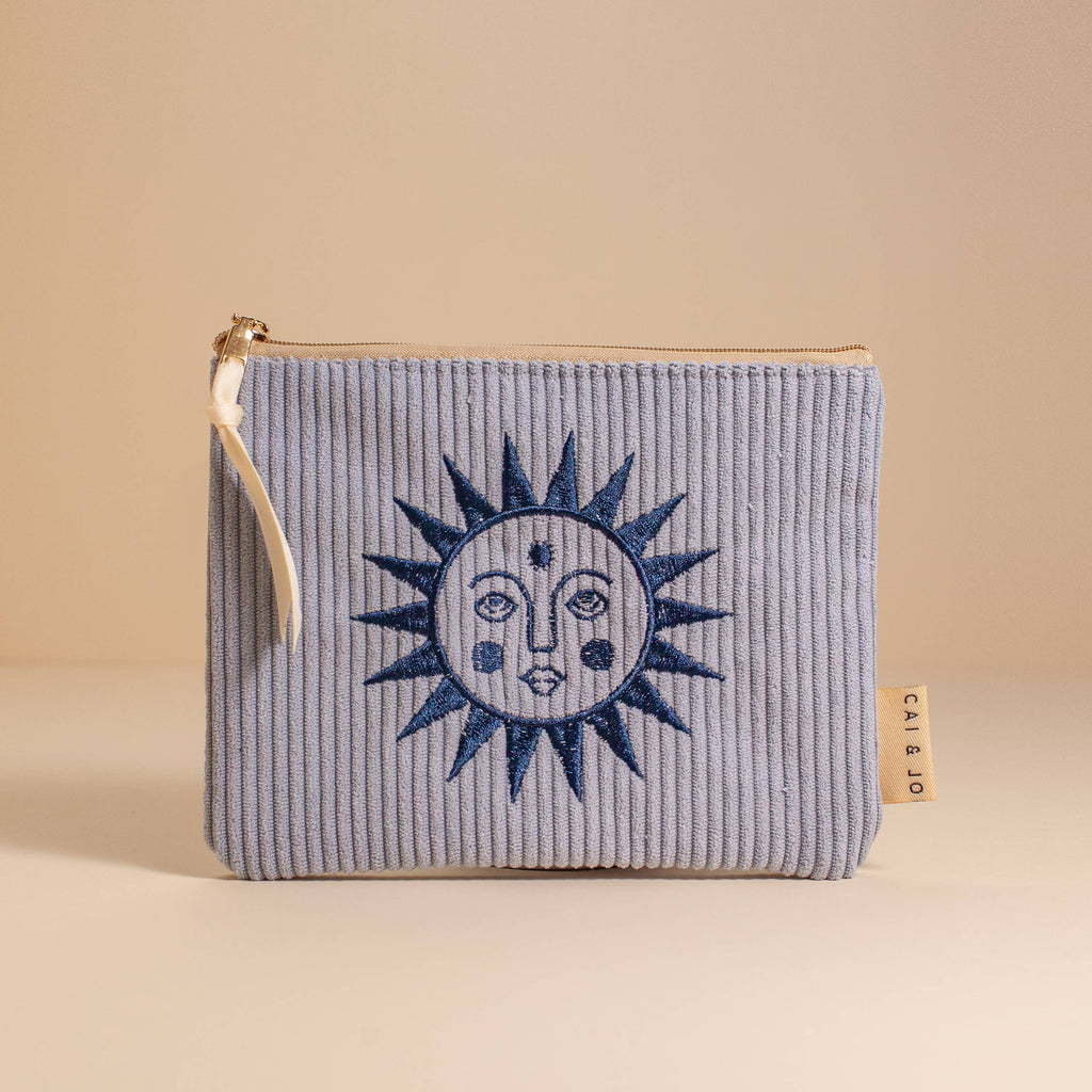 cai & jo USA - Corduroy Pouch (Seafoam Blue)