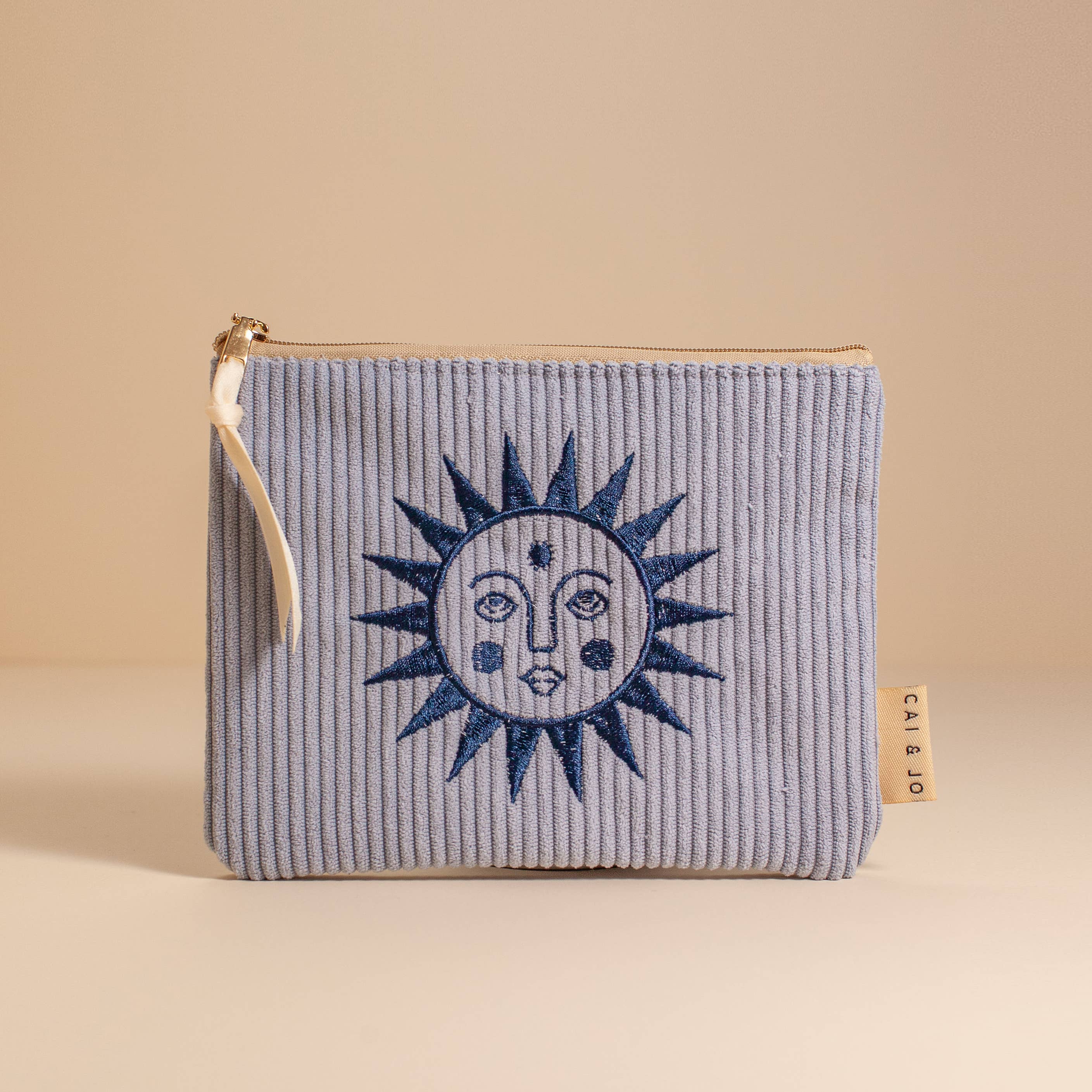 cai & jo USA - Corduroy Pouch (Seafoam Blue)