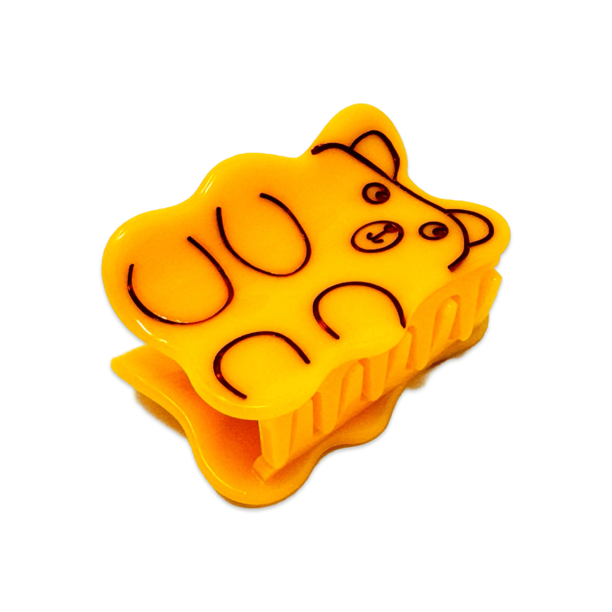 Jenny Lemons Hair Claw Clip - Mini Yellow Gummy Bear