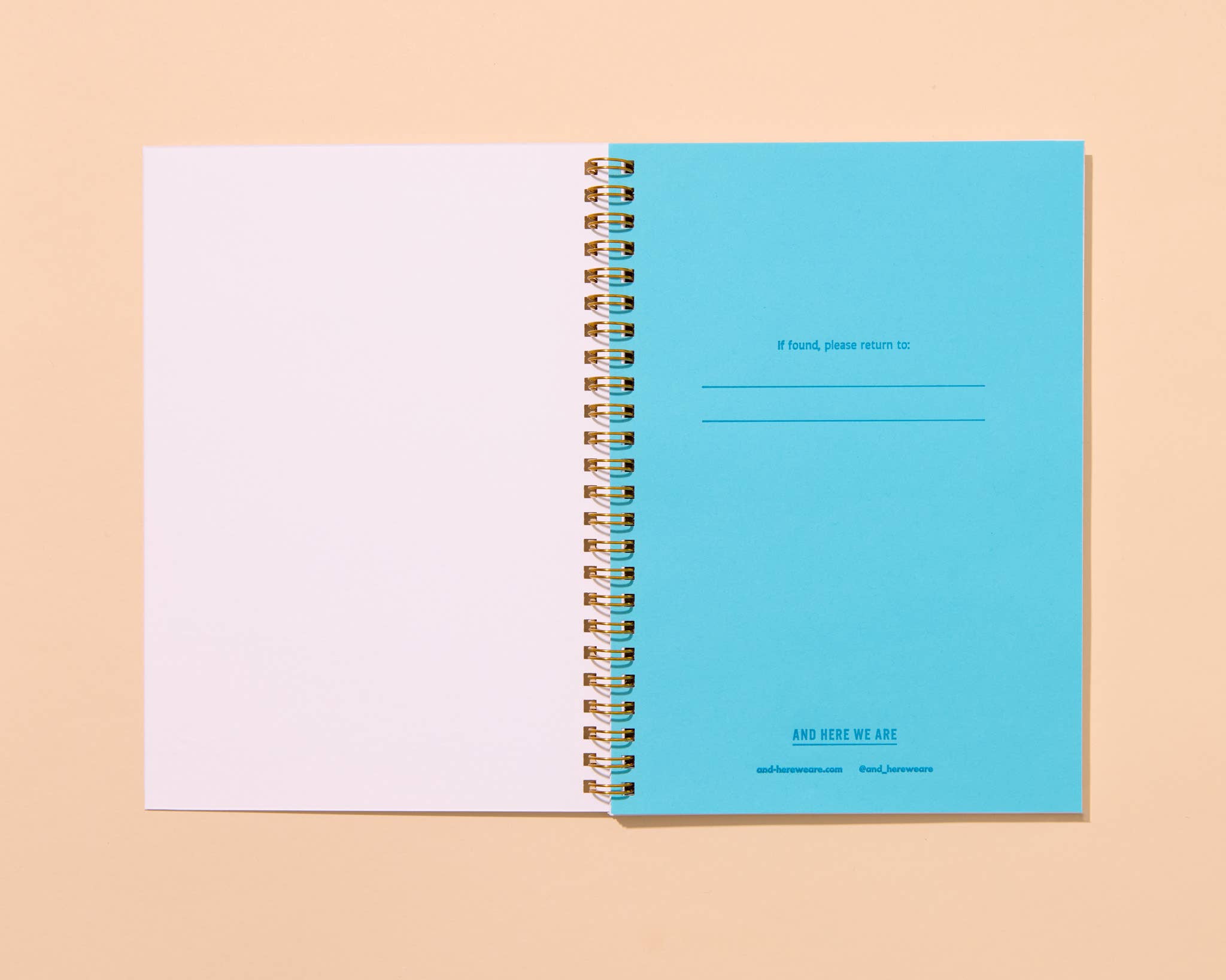And Here We Are Spiral Notebook - Shell Pattern