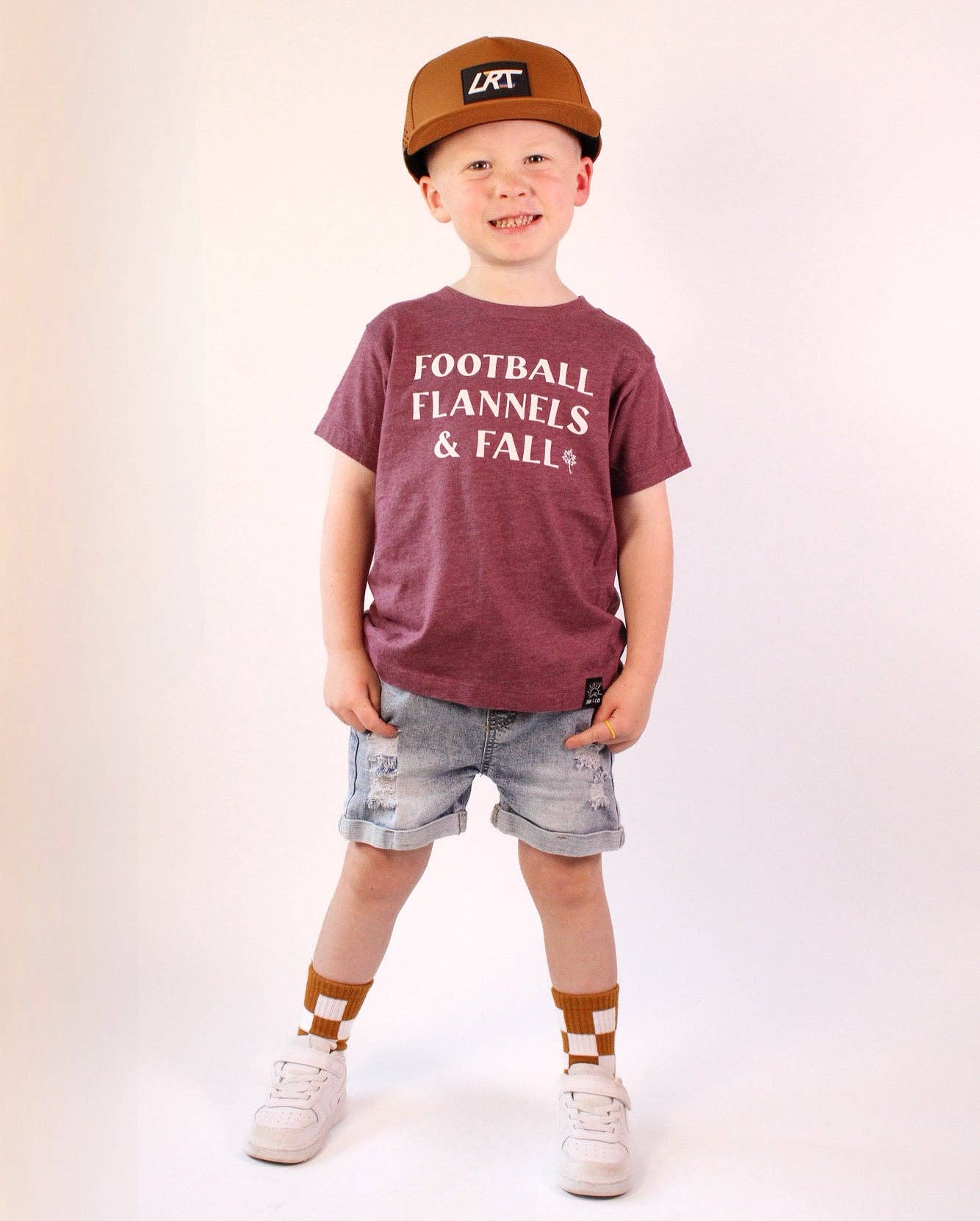 Kickin it up Socks - Camel Checker