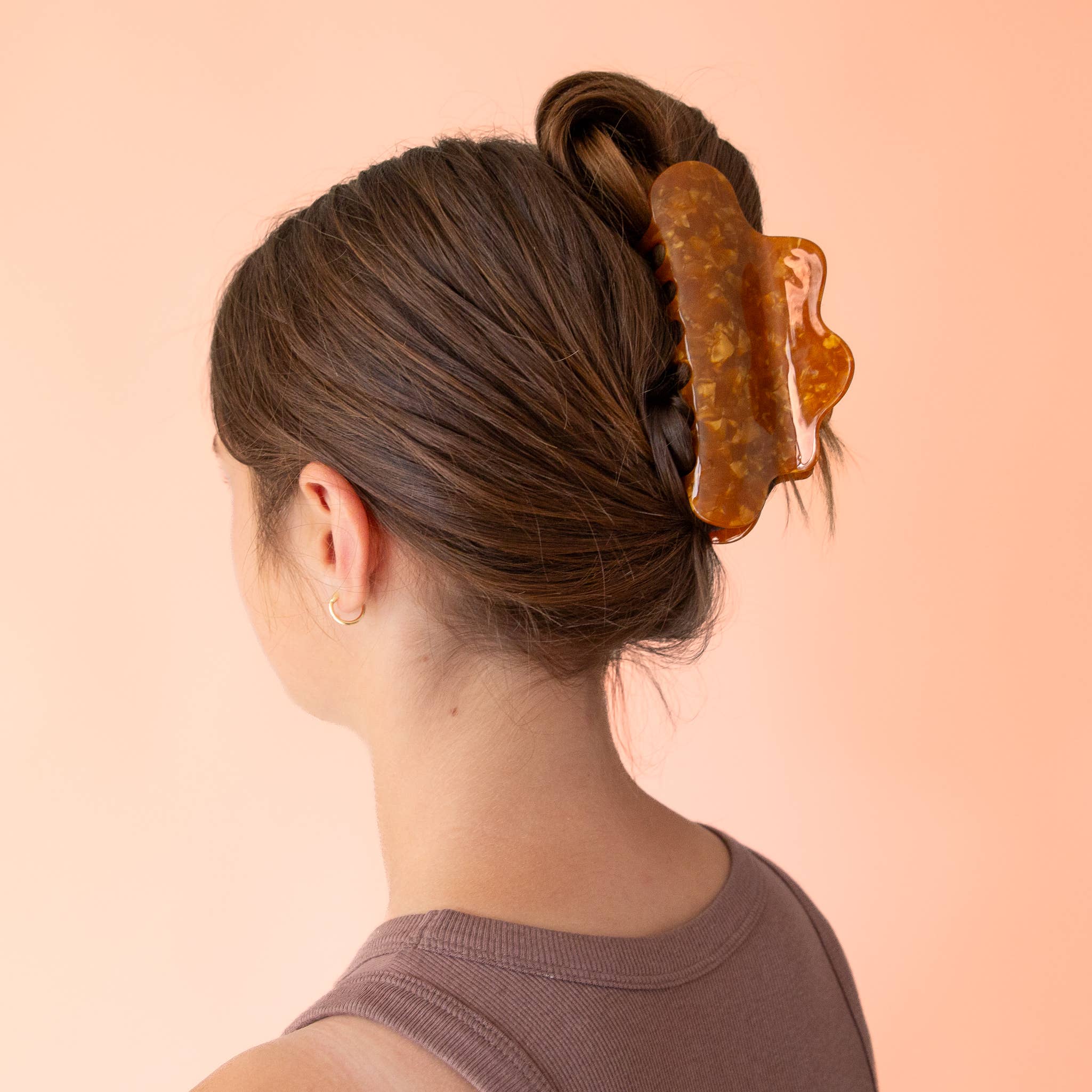 Sunshine Studios Wavy Hair Claw | Brown Sugar