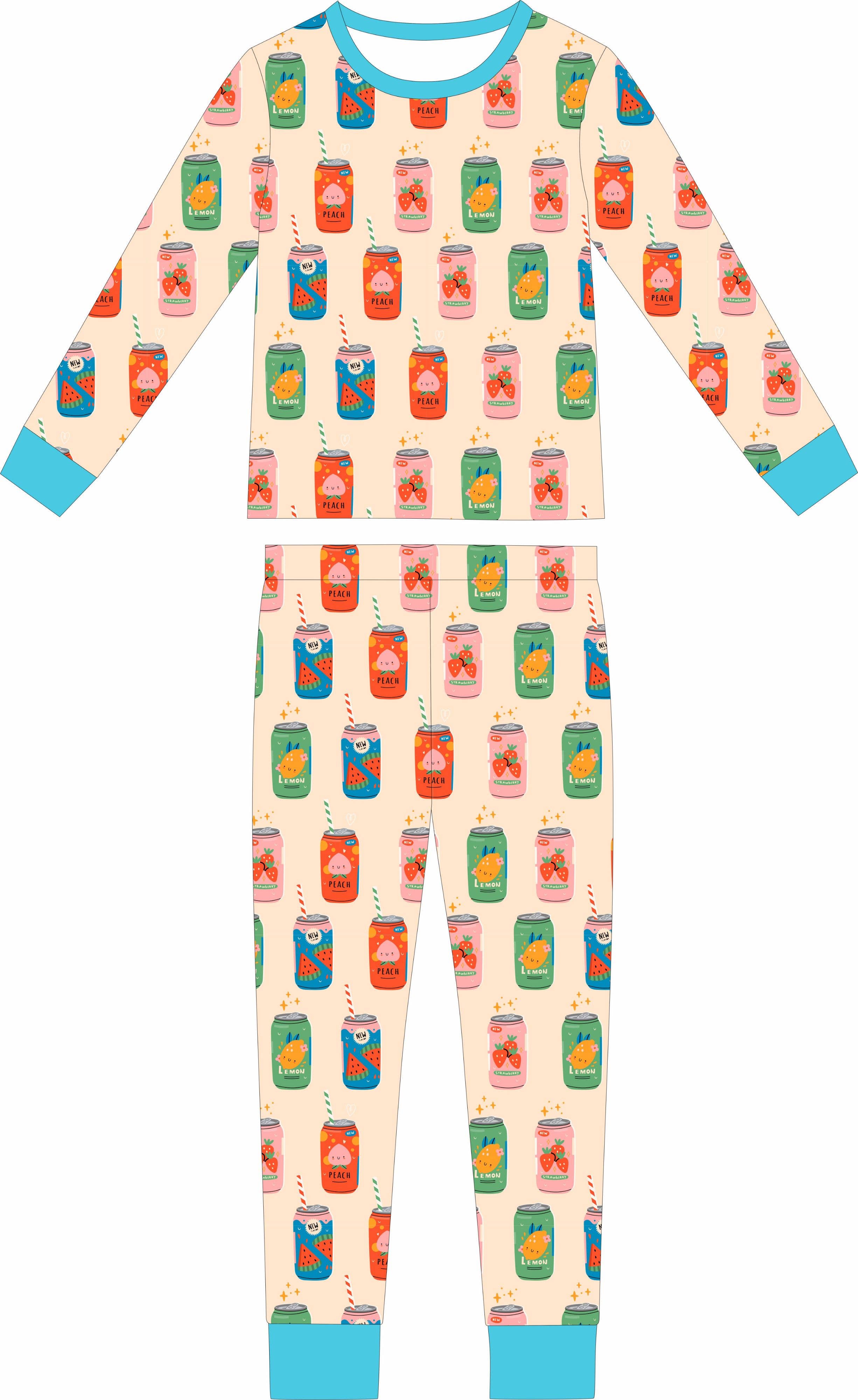 Wild Crew Bamboo PJs - Soda Pop