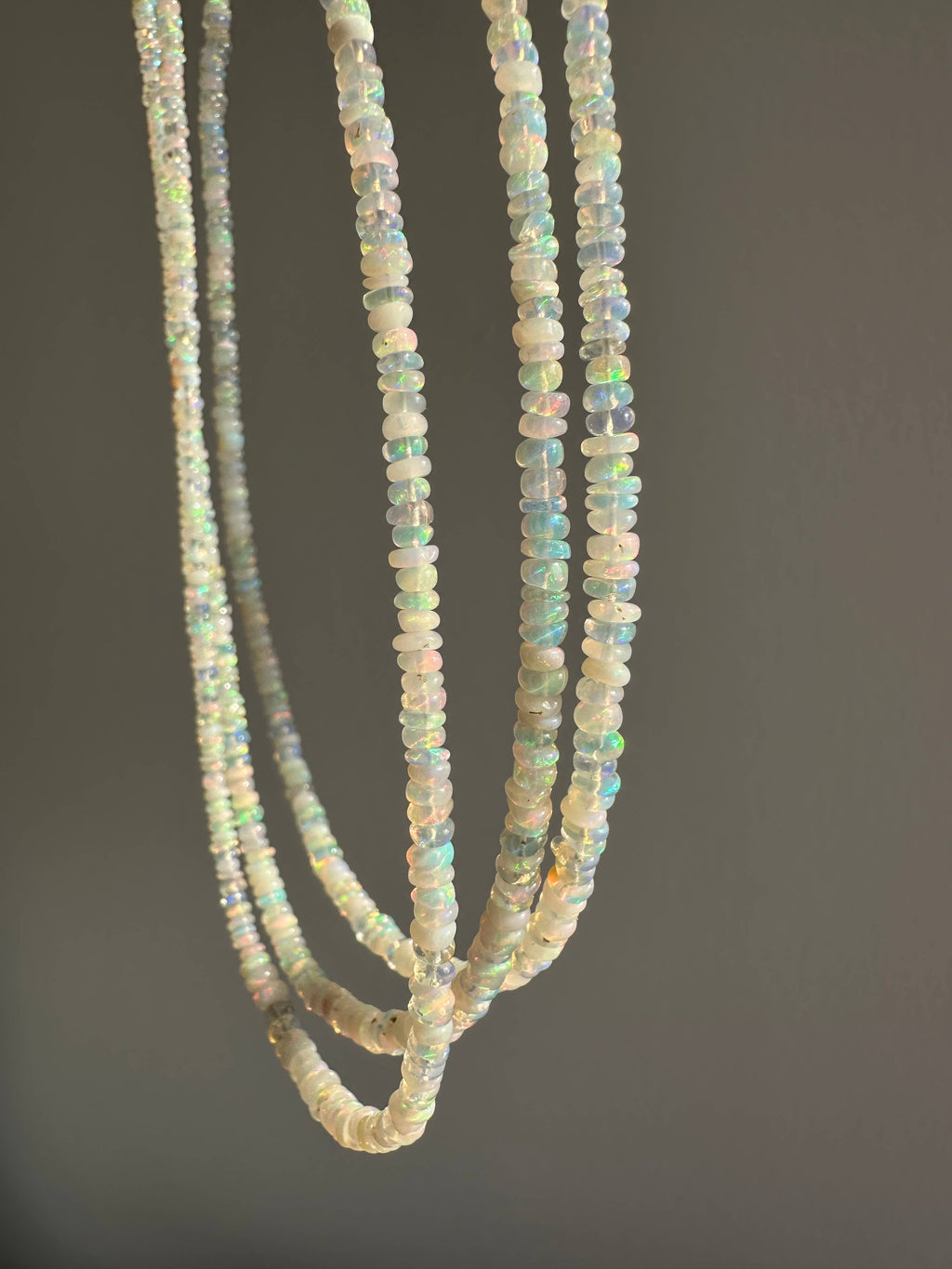 Anokhi Green Handmade Gemstone Necklace - Summer White Opal