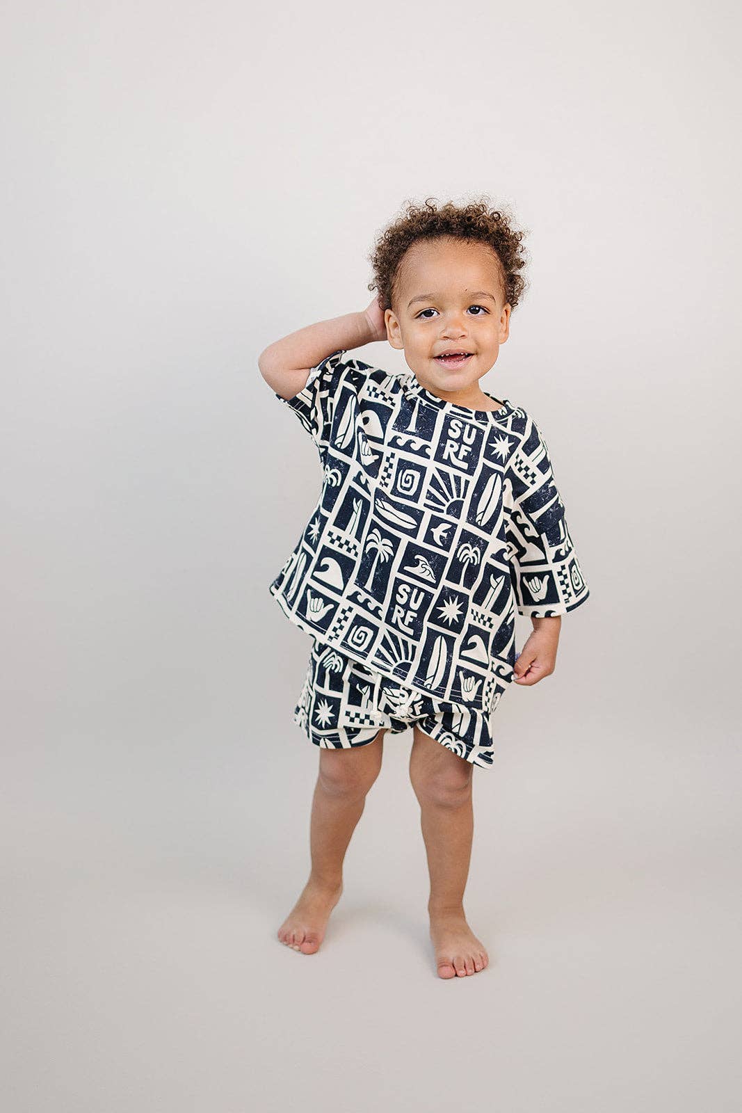 Lucky Panda Kids Shorts Set - Coastal Club