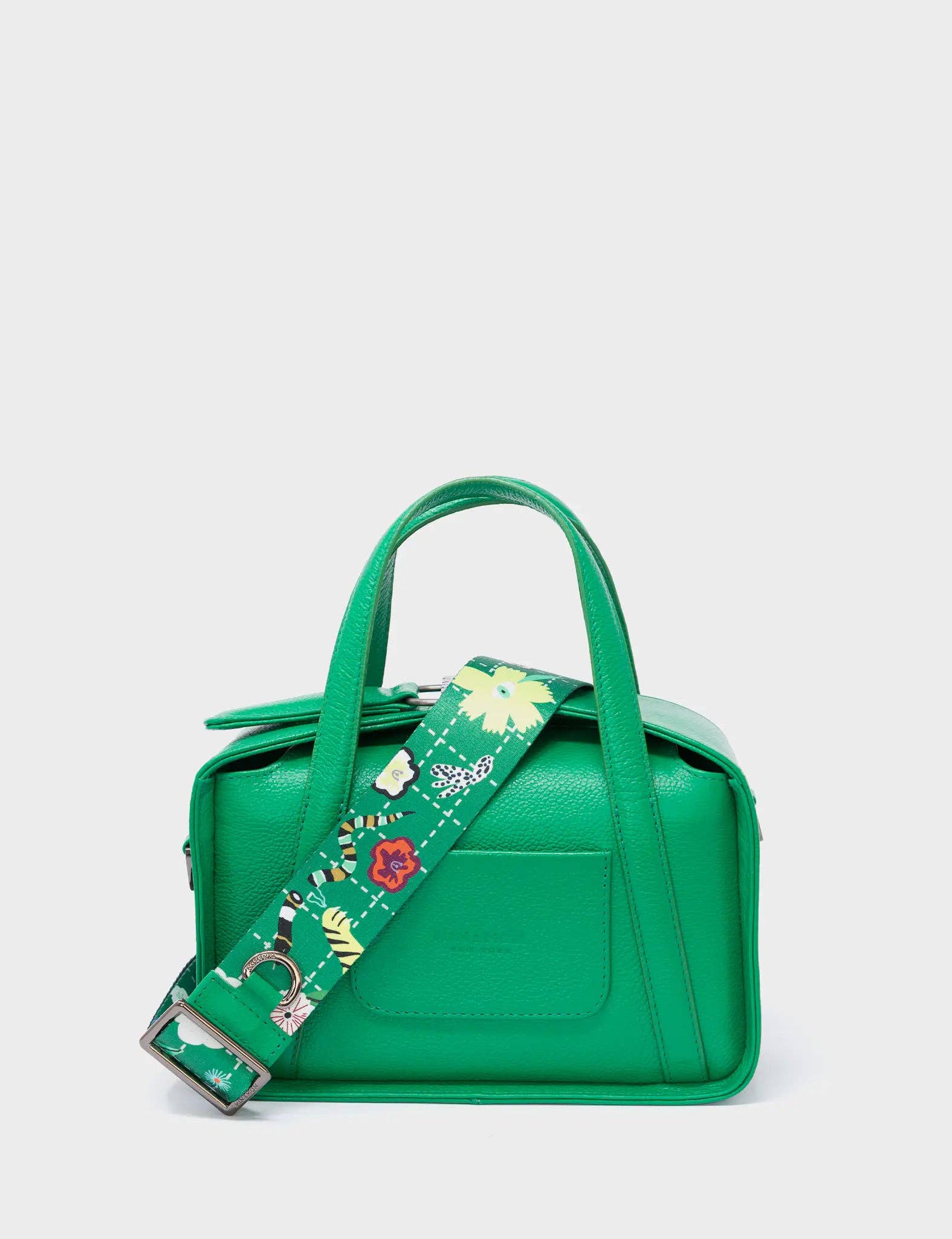 Min & Mon - Benji Small Crossbody Irish Green Leather Bag - Floralia Design