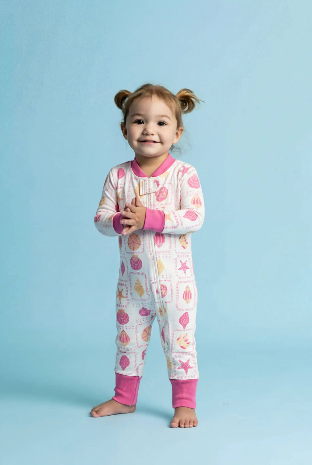 Monica + Andy Zip Romper - Summer Shells