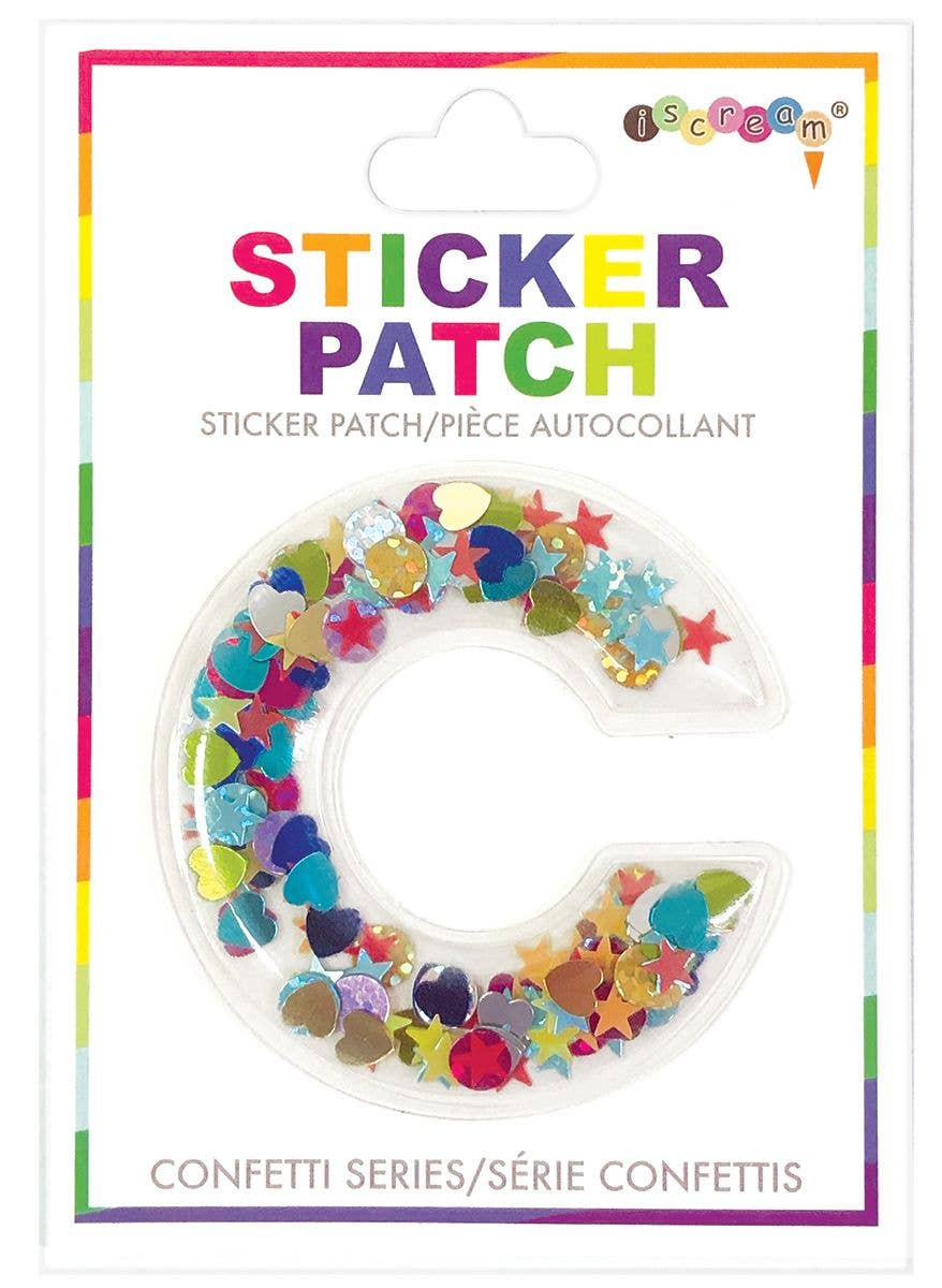 Iscream Patch - C Confetti Initial