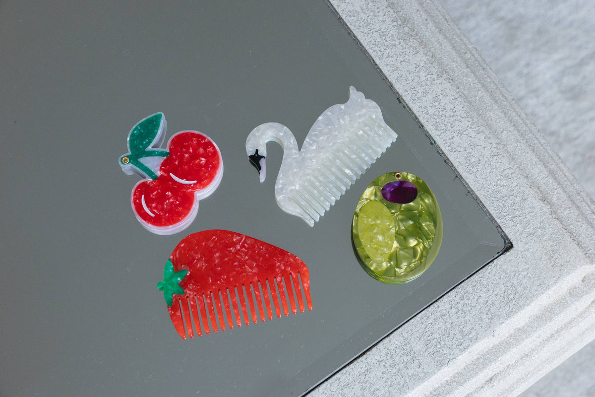 Living Royal Compact Mirror - Cherries