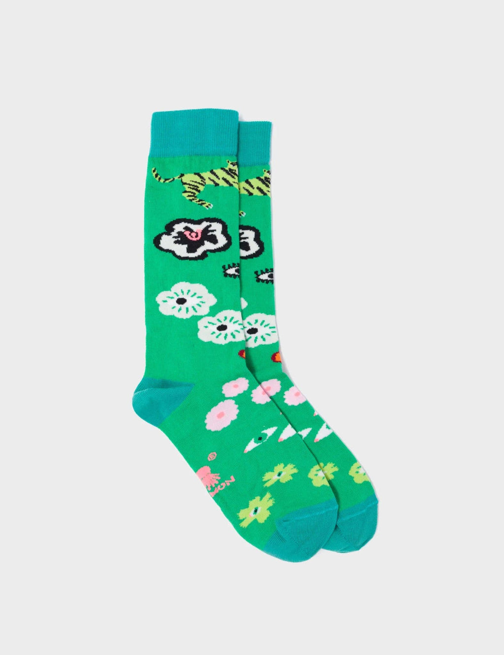 Min & Mon - Green Socks - Floralia
