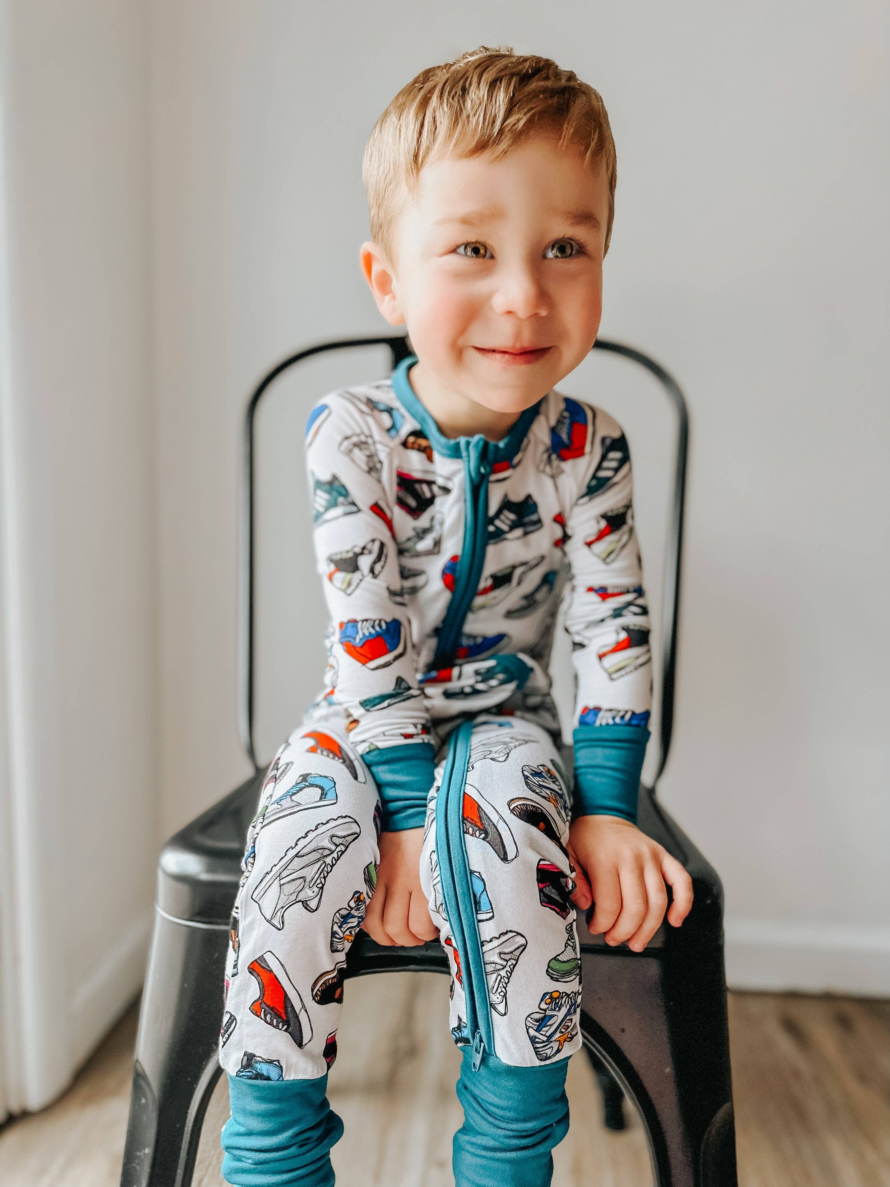 Monkeeroos Convertible Romper- Sneakerheads