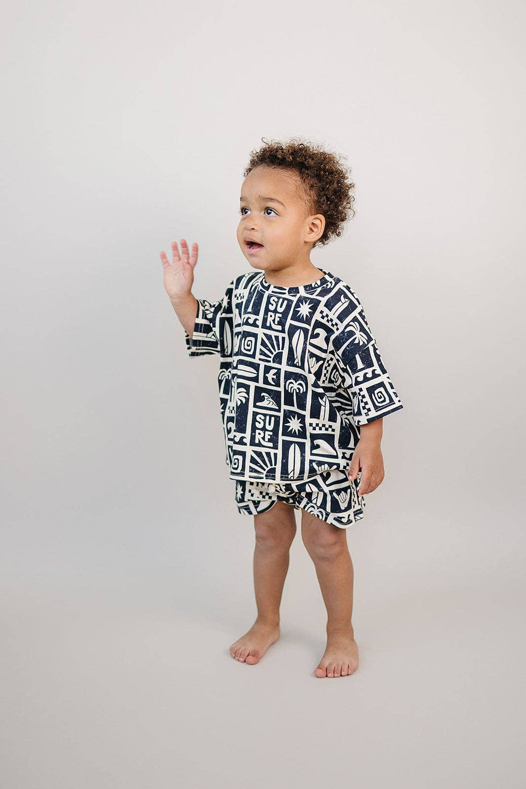 Lucky Panda Kids Shorts Set - Coastal Club