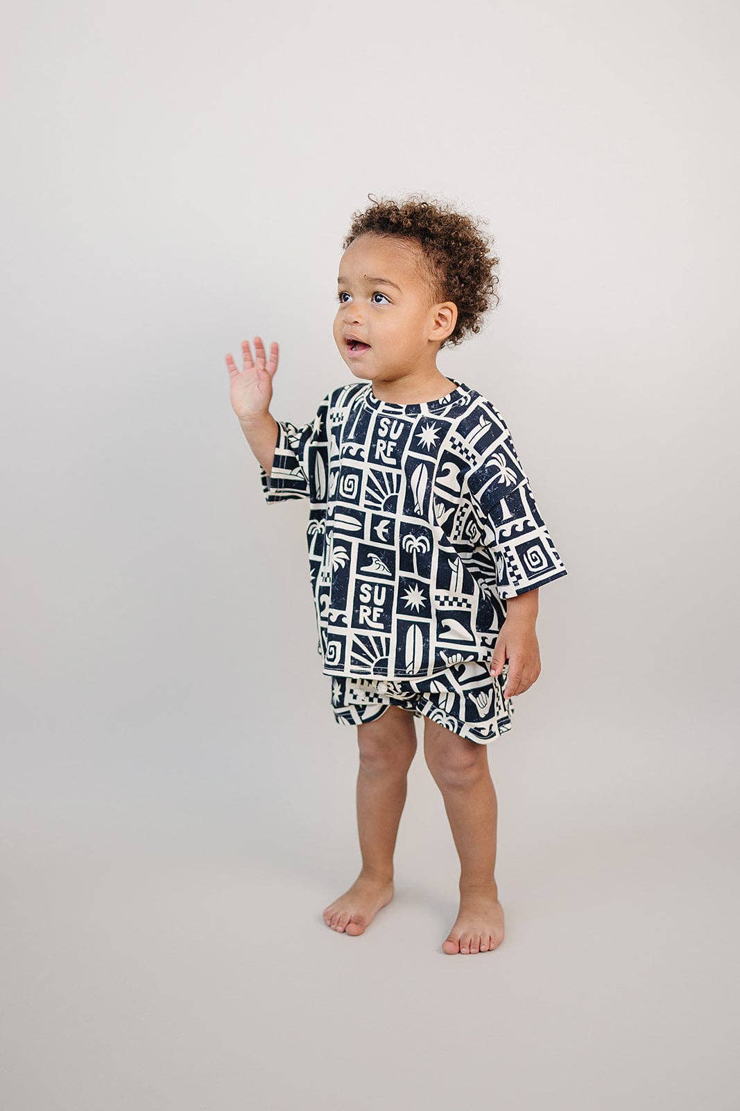 Lucky Panda Kids Shorts Set - Coastal Club