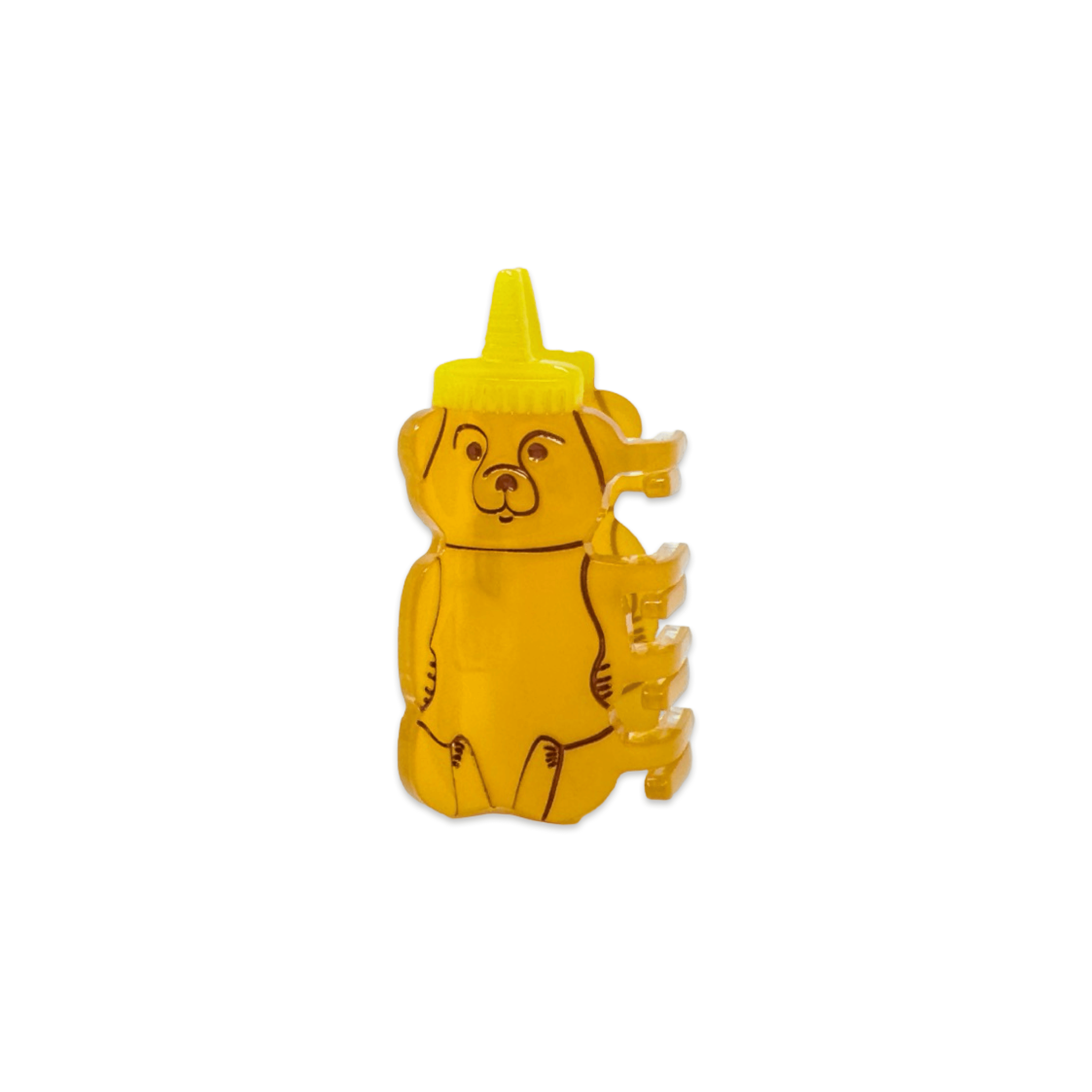 Jenny Lemons Hair Claw Clip - Mini Honey Bear