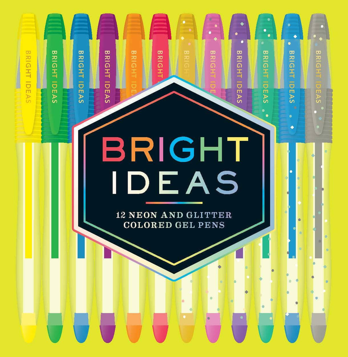 Chronicle Books - Bright Ideas Neon and Glitter Colored Gel Pens