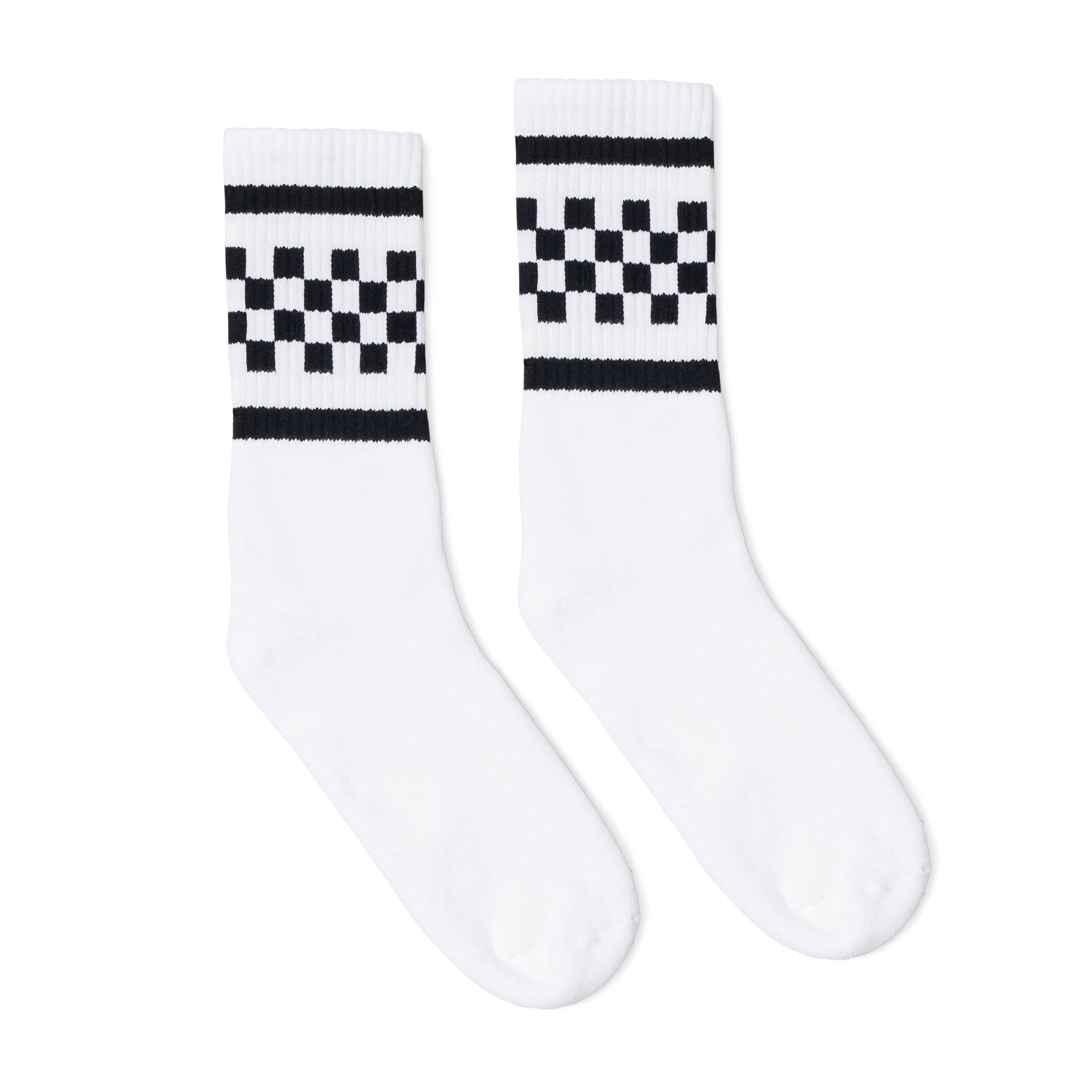 SOCCO Socks - Black & White Checkered