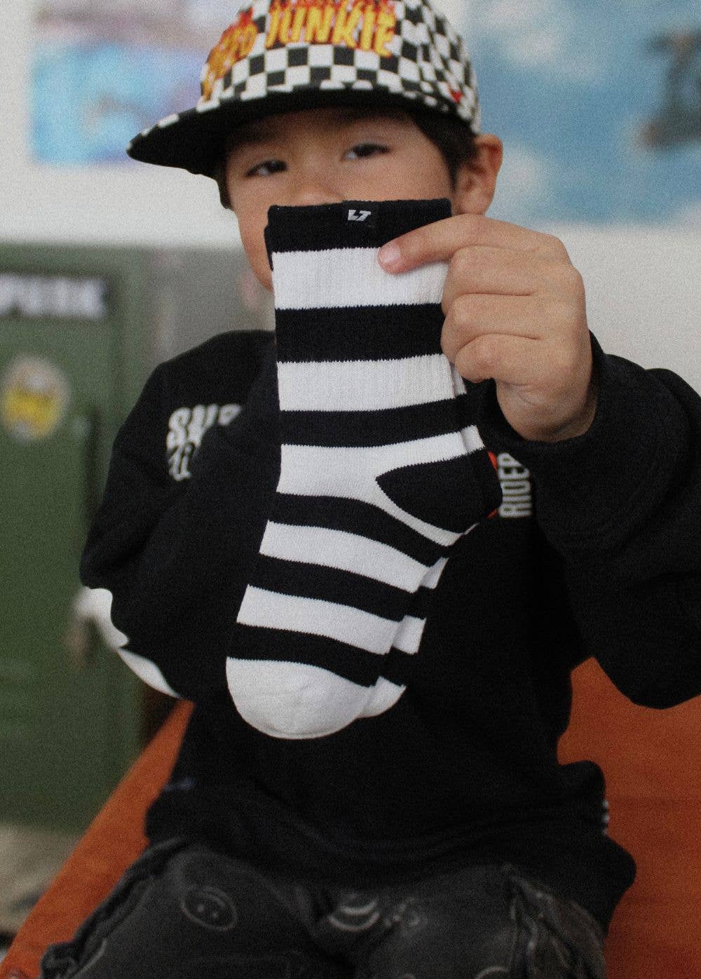 Little Trouble - Crew Socks - Striped