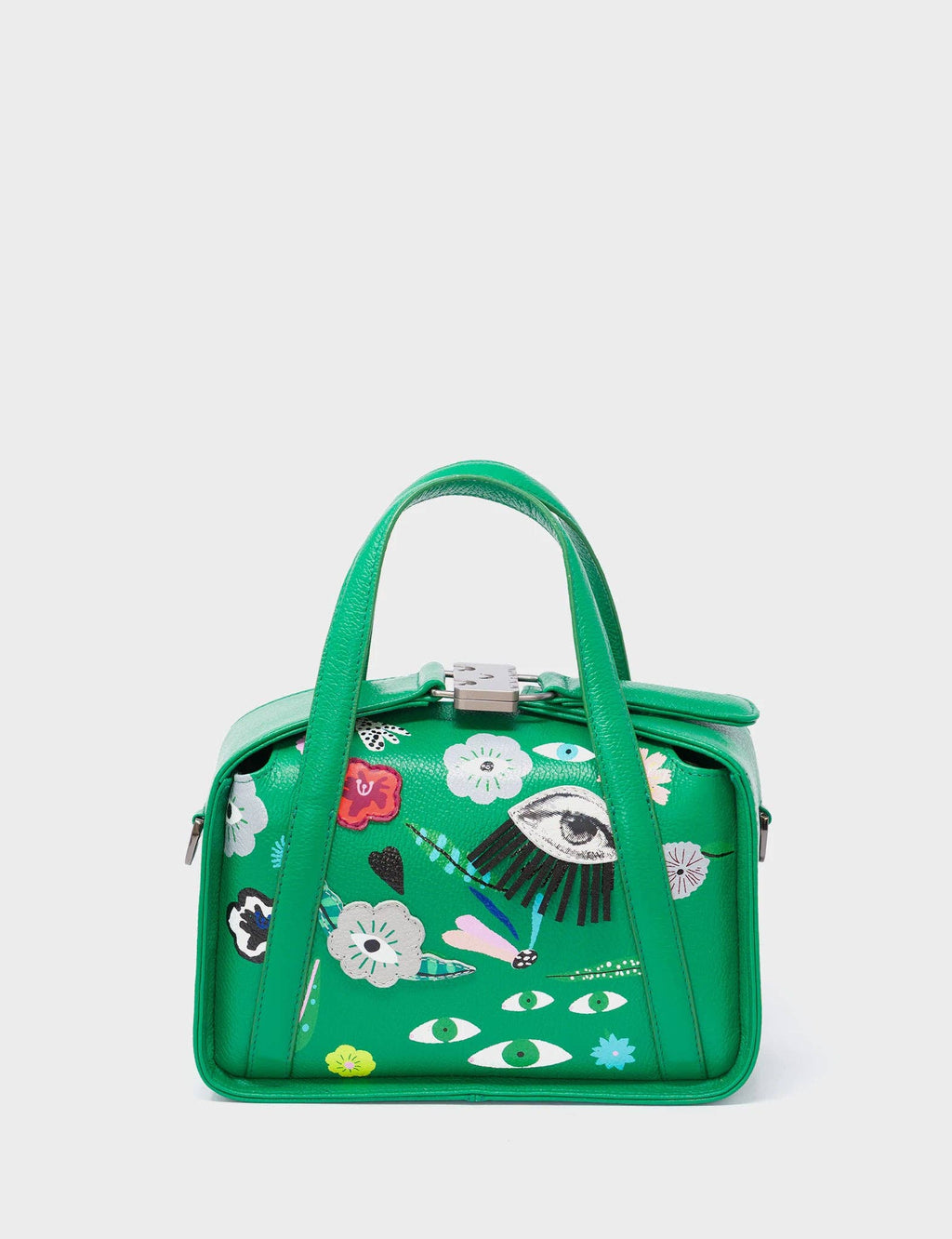 Min & Mon - Benji Small Crossbody Irish Green Leather Bag - Floralia Design