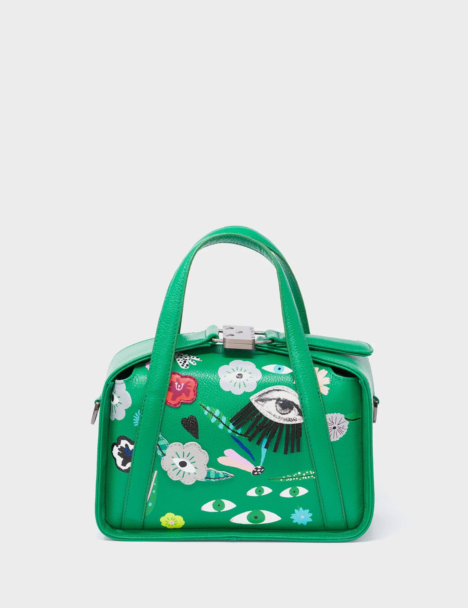 Min & Mon - Benji Small Crossbody Irish Green Leather Bag - Floralia Design