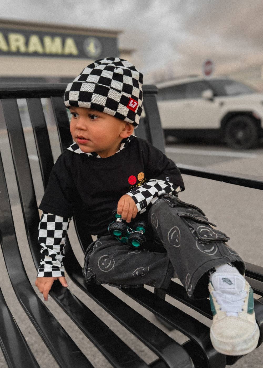 Little Trouble - Checkered Beanie