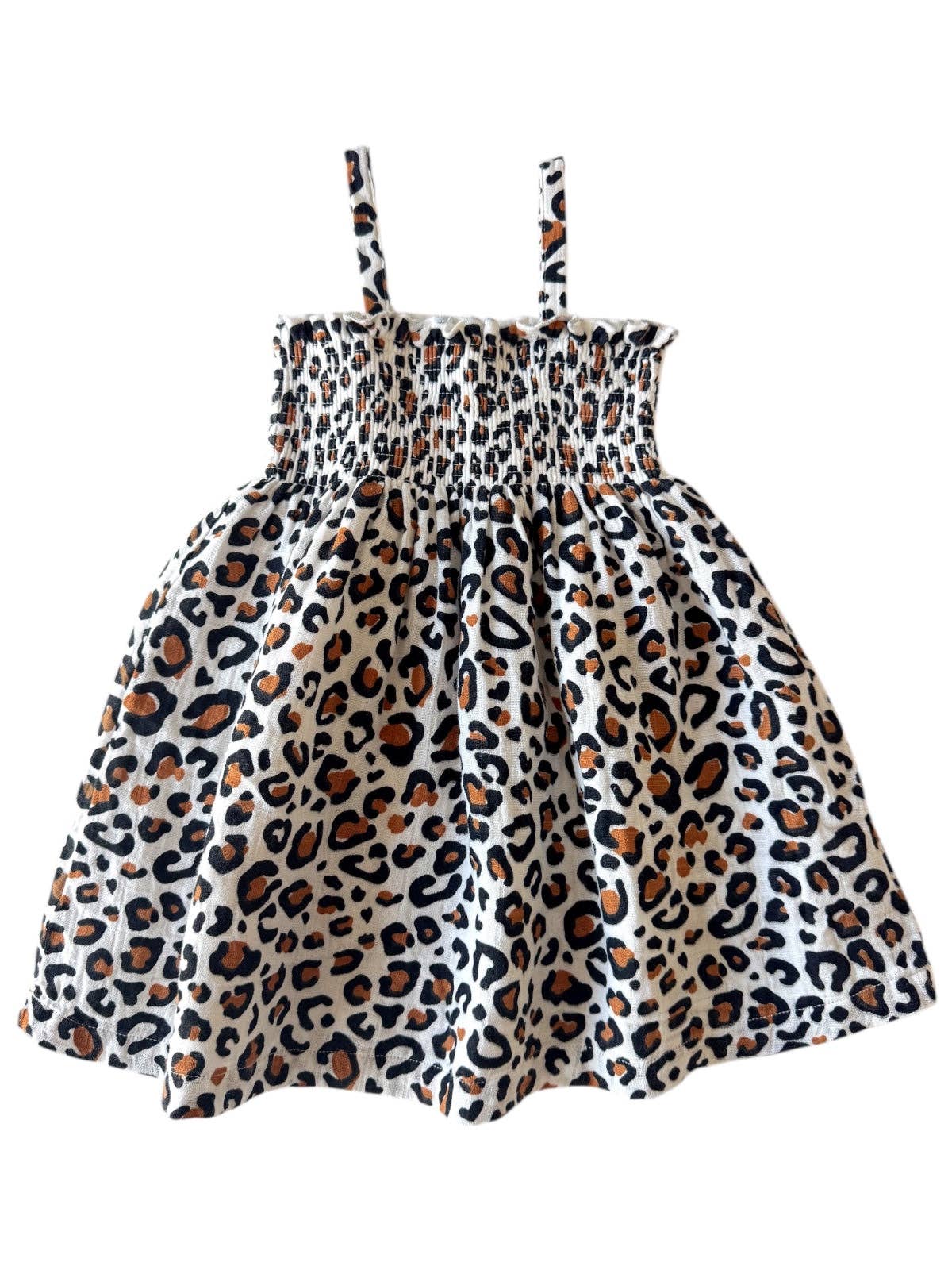 SIIX Collection Muslin Smocked Tube Dress - Leopard
