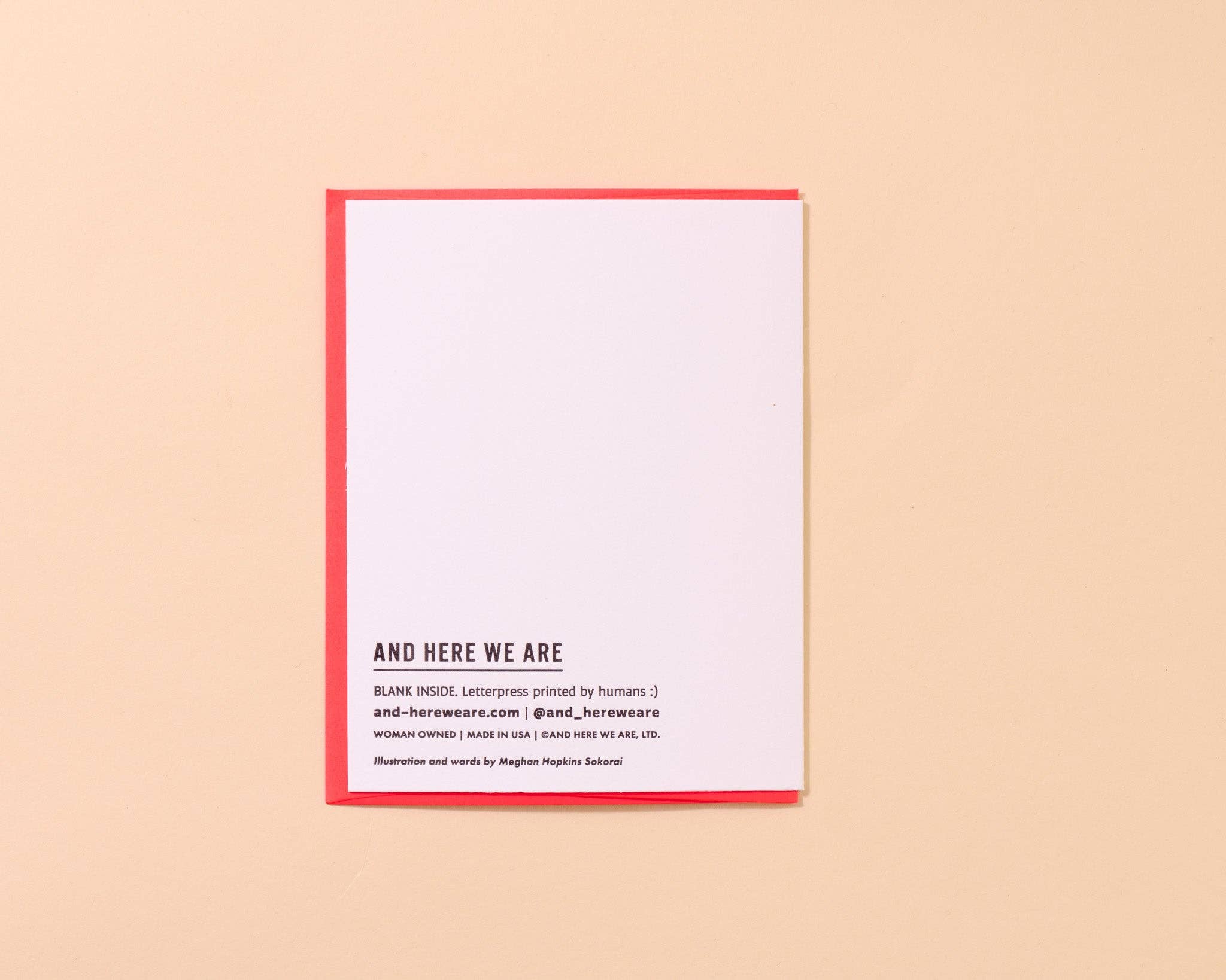 And Here We Are Greeting Card - My Dad is Rad