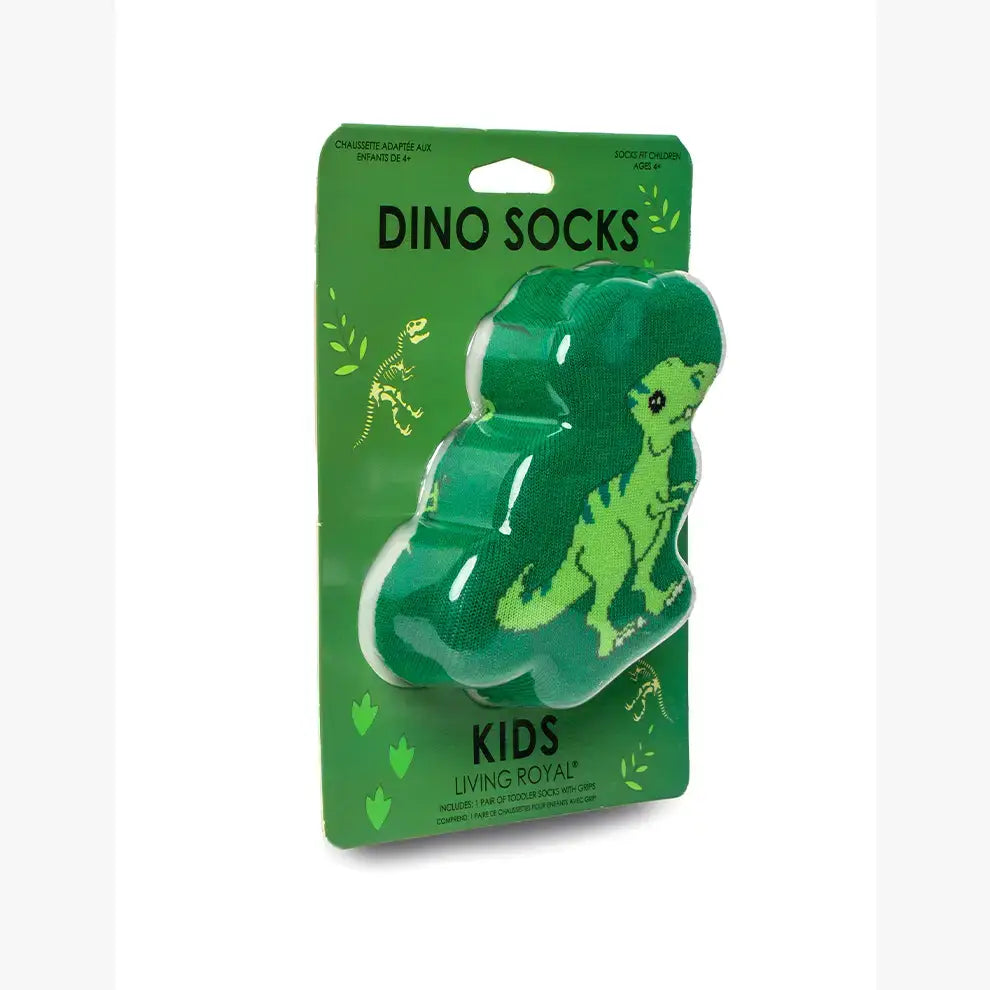 Living Royal 3D Packaged Crew Socks - Dinosaur