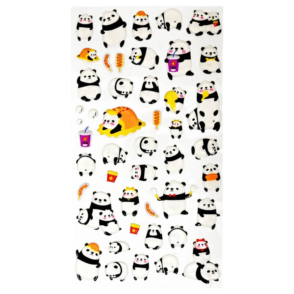 Urban Tokyo Puffy Stickers - Playful Panda