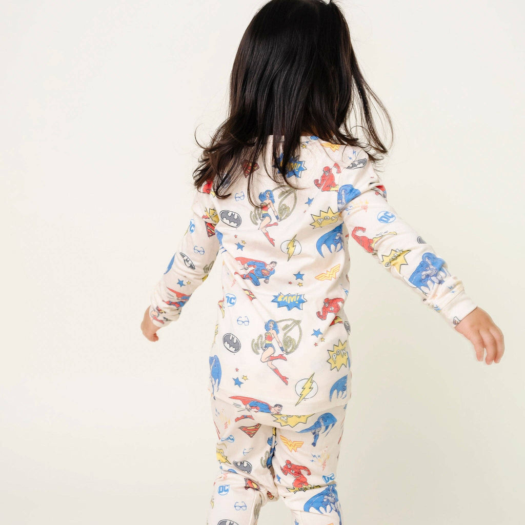 Copper Pearl Long Sleeve Pajama Set - Justice League