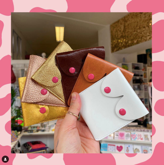 Itty Bitty Leather Coin Pouch - Gold