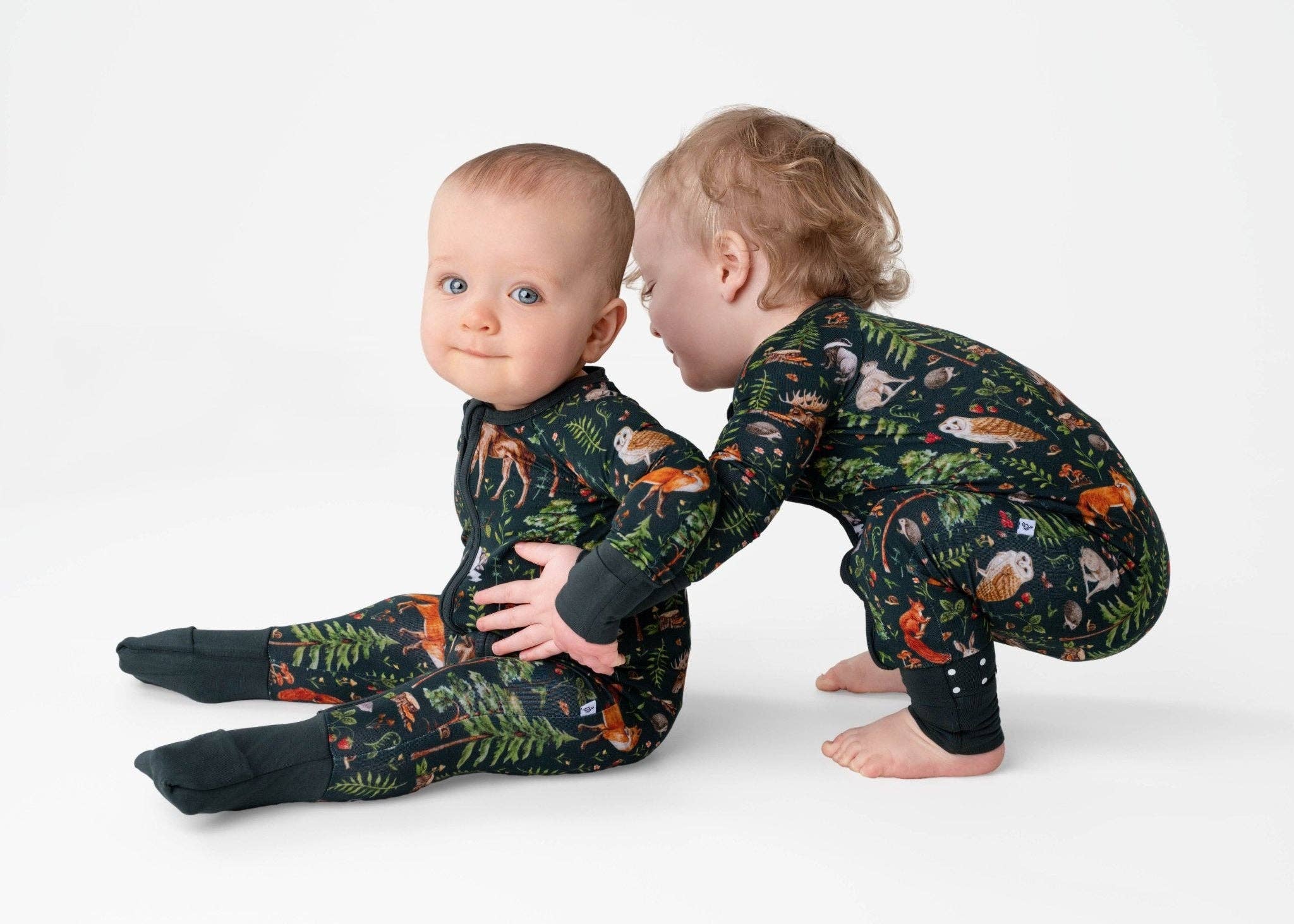 Jammie Session Bamboo Romper - Wood You Be My Friend