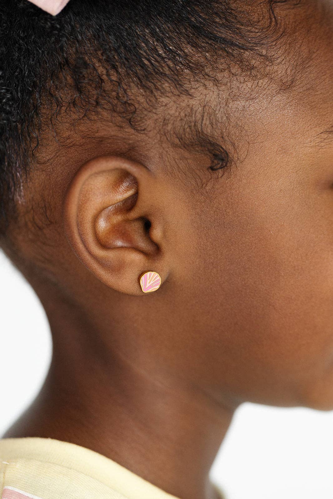 Pip Pop Post - Pink Seashell Stud Earring